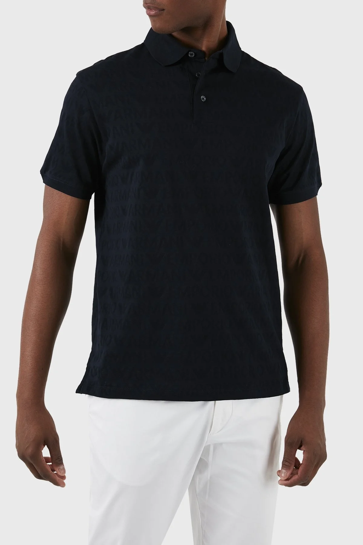 Emporio Armani Pamuklu Regular Fit Erkek Polo Yaka T Shirt 3D1FM8 1JORZ 0920 LACİVERT - 11