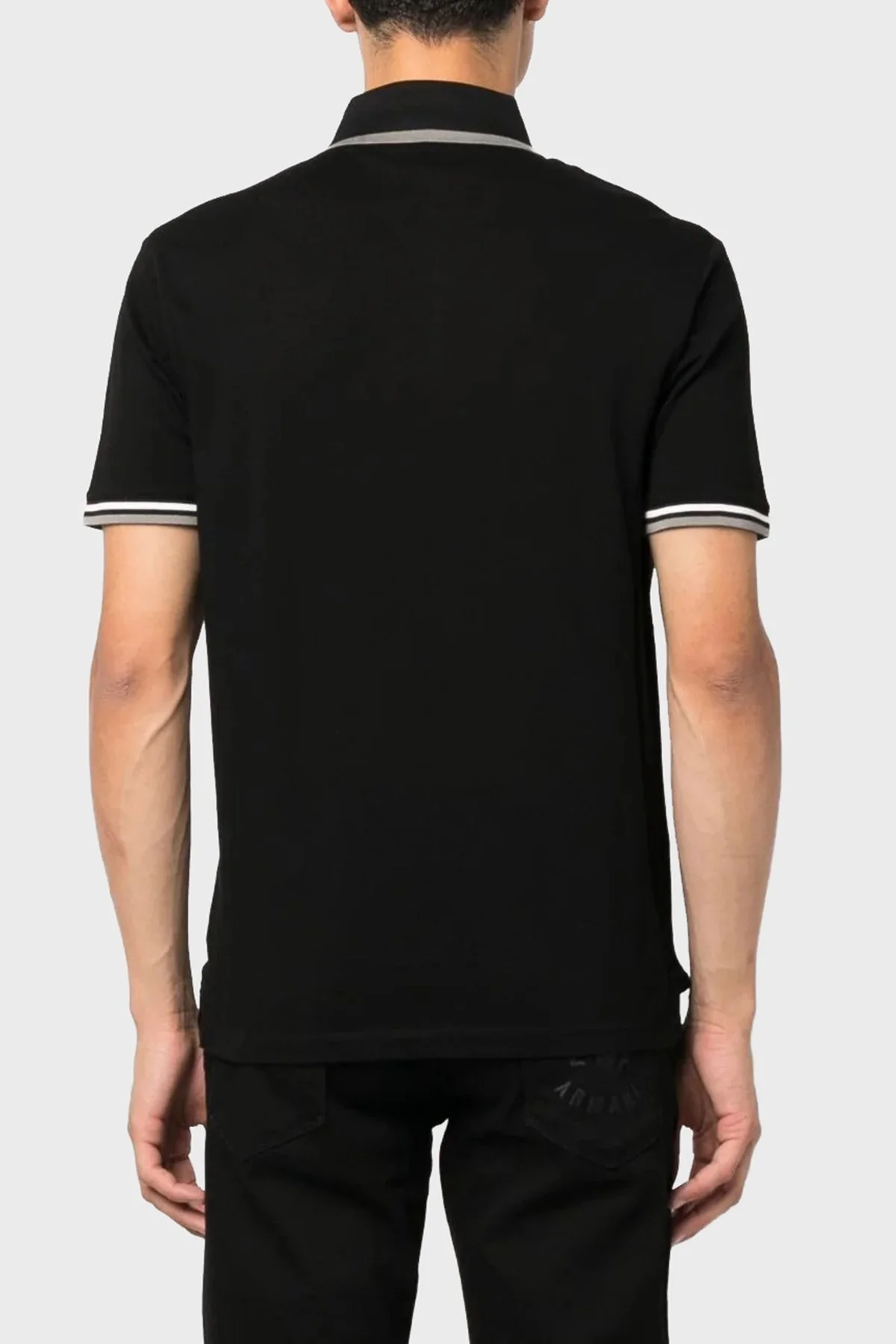 Emporio Armani Pamuklu Regular Fit Erkek Polo Yaka T Shirt 6R1F82 1JTKZ 0999 SİYAH - 2