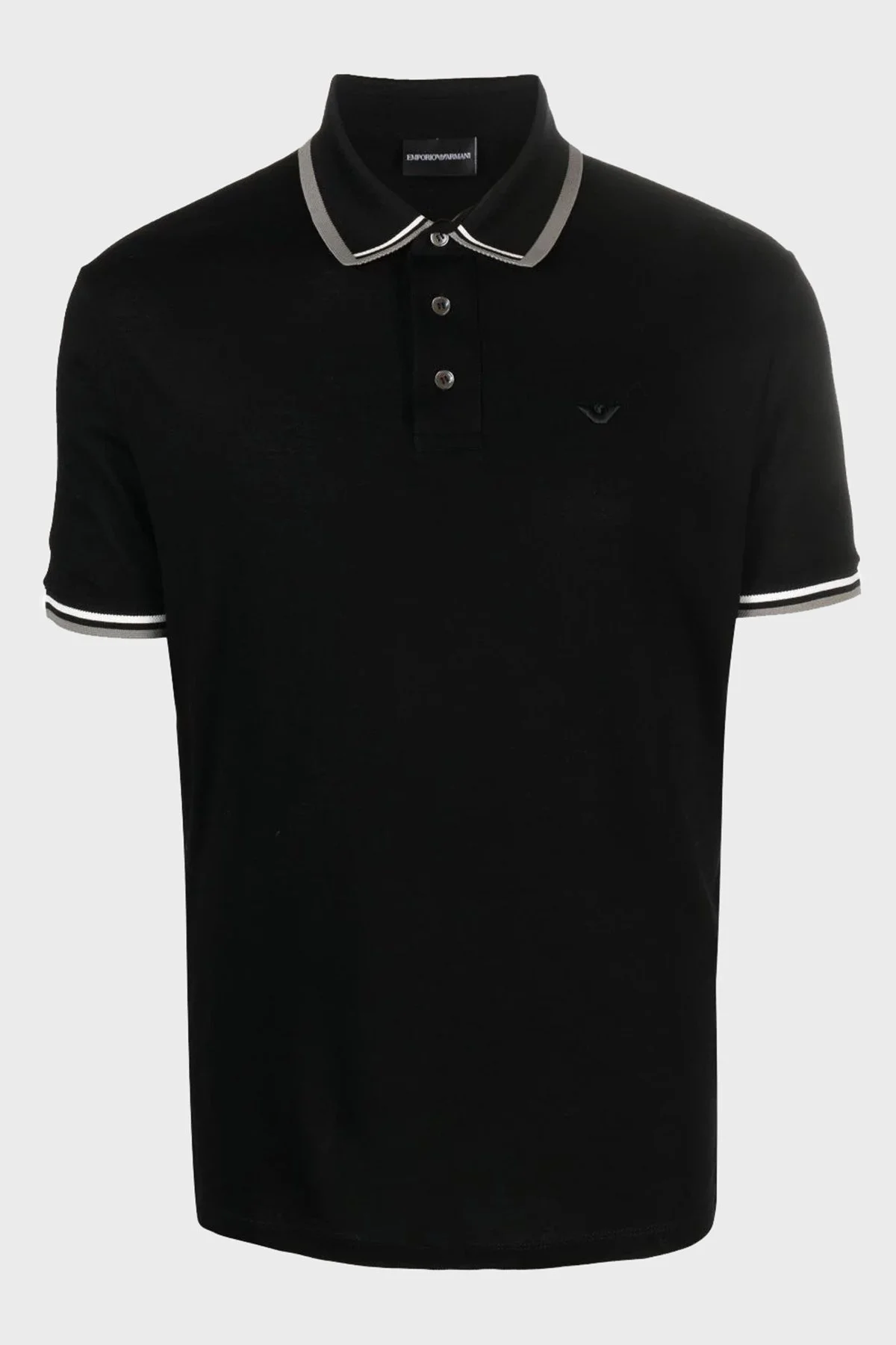 Emporio Armani Pamuklu Regular Fit Erkek Polo Yaka T Shirt 6R1F82 1JTKZ 0999 SİYAH - 4