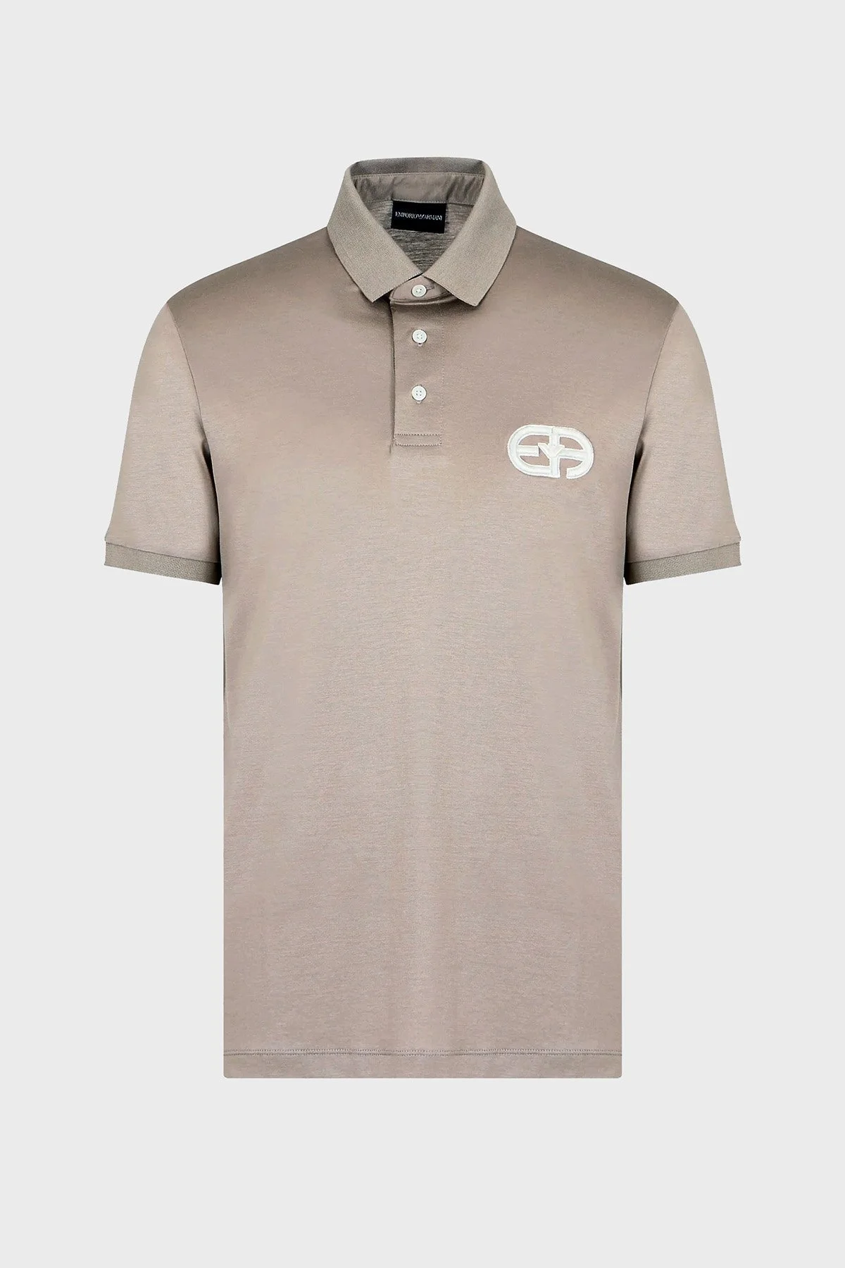 Emporio Armani Pamuklu Regular Fit Erkek Polo Yaka T Shirt 8N1FB6 1JUVZ 0643 GRİ - 8