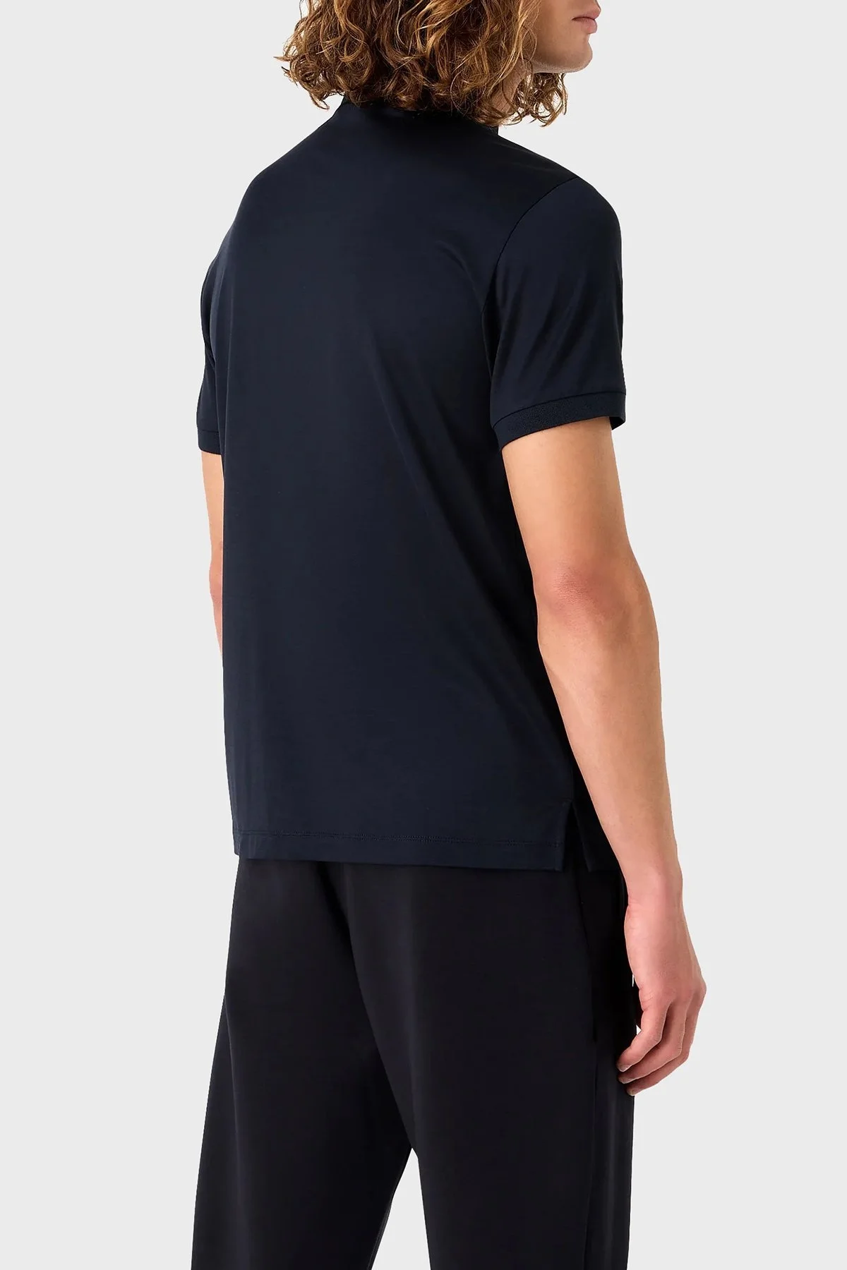 Emporio Armani Pamuklu Regular Fit Erkek Polo Yaka T Shirt 8N1FB6 1JUVZ 0920 LACİVERT - 3
