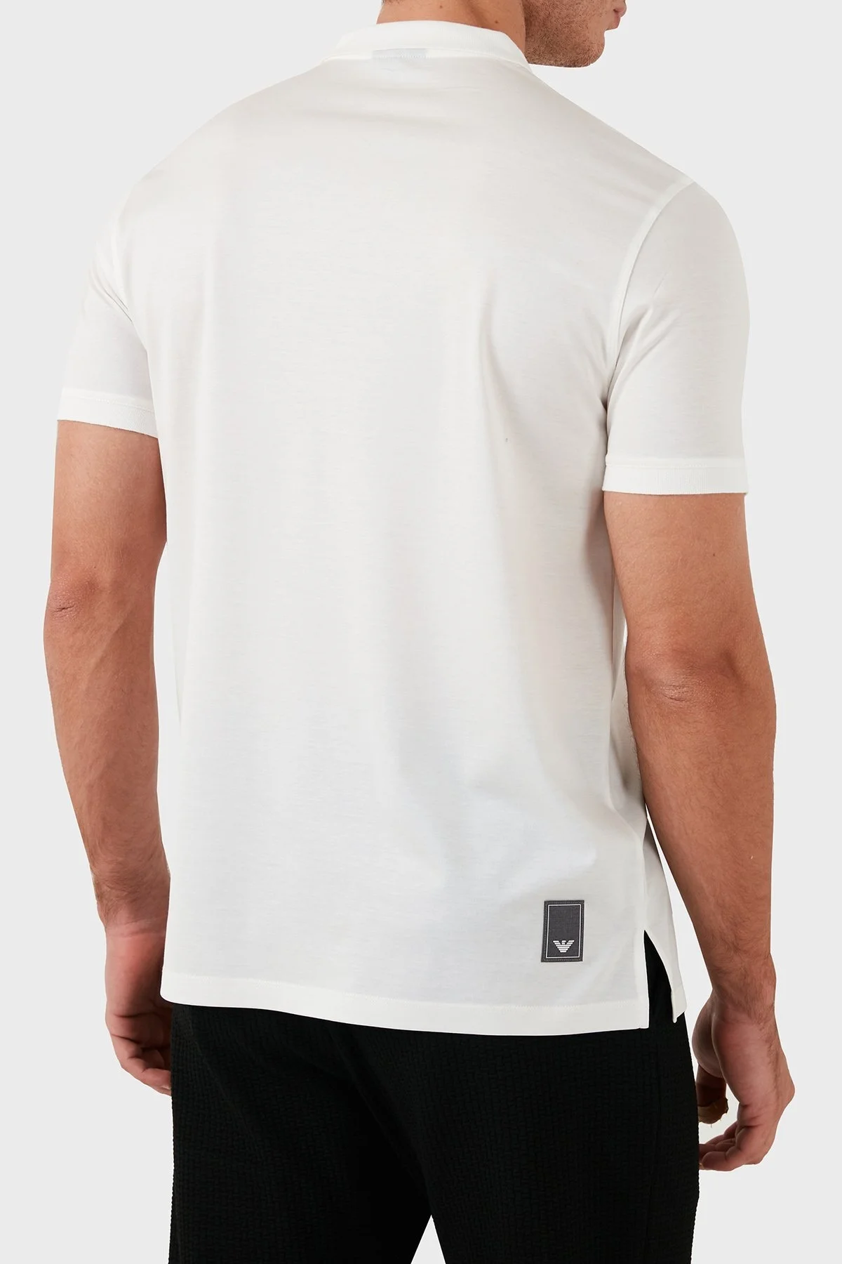 Emporio Armani Pamuklu Regular Fit Erkek Polo Yaka T Shirt EM000312 AF10761 U0003 BEYAZ - 3
