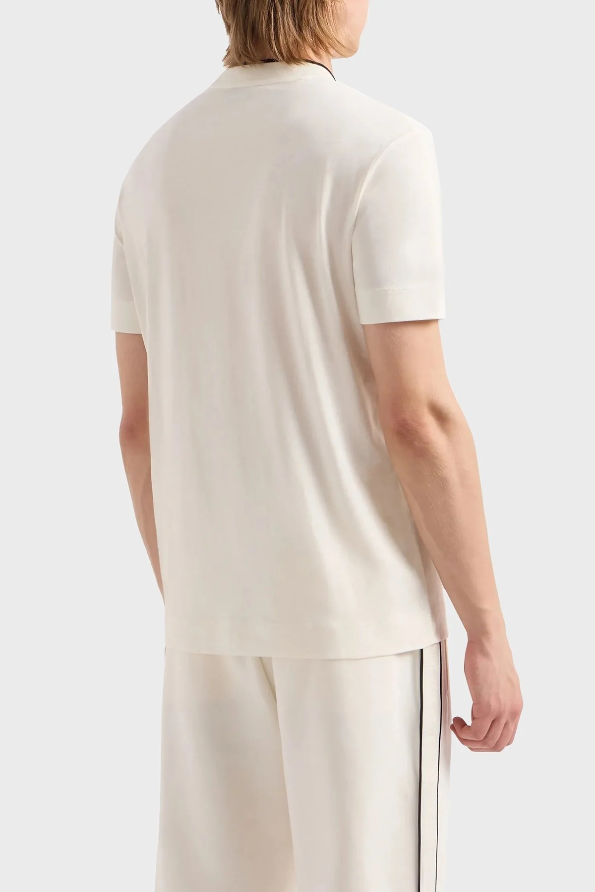 Emporio Armani Pamuklu Regular Fit Erkek T Shirt 3D1T73 1JPZZ 01A4 EKRU - 3