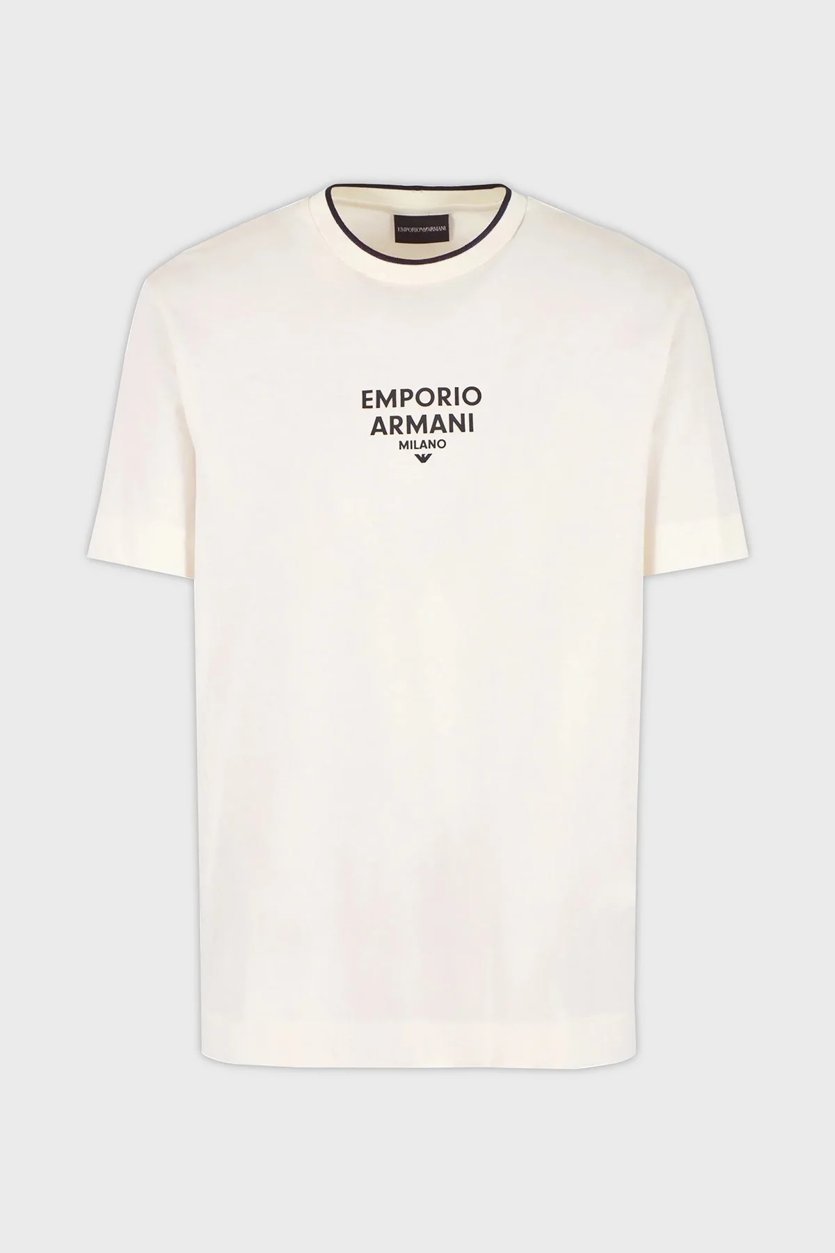 Emporio Armani Pamuklu Regular Fit Erkek T Shirt 3D1T73 1JPZZ 01A4 EKRU - 5