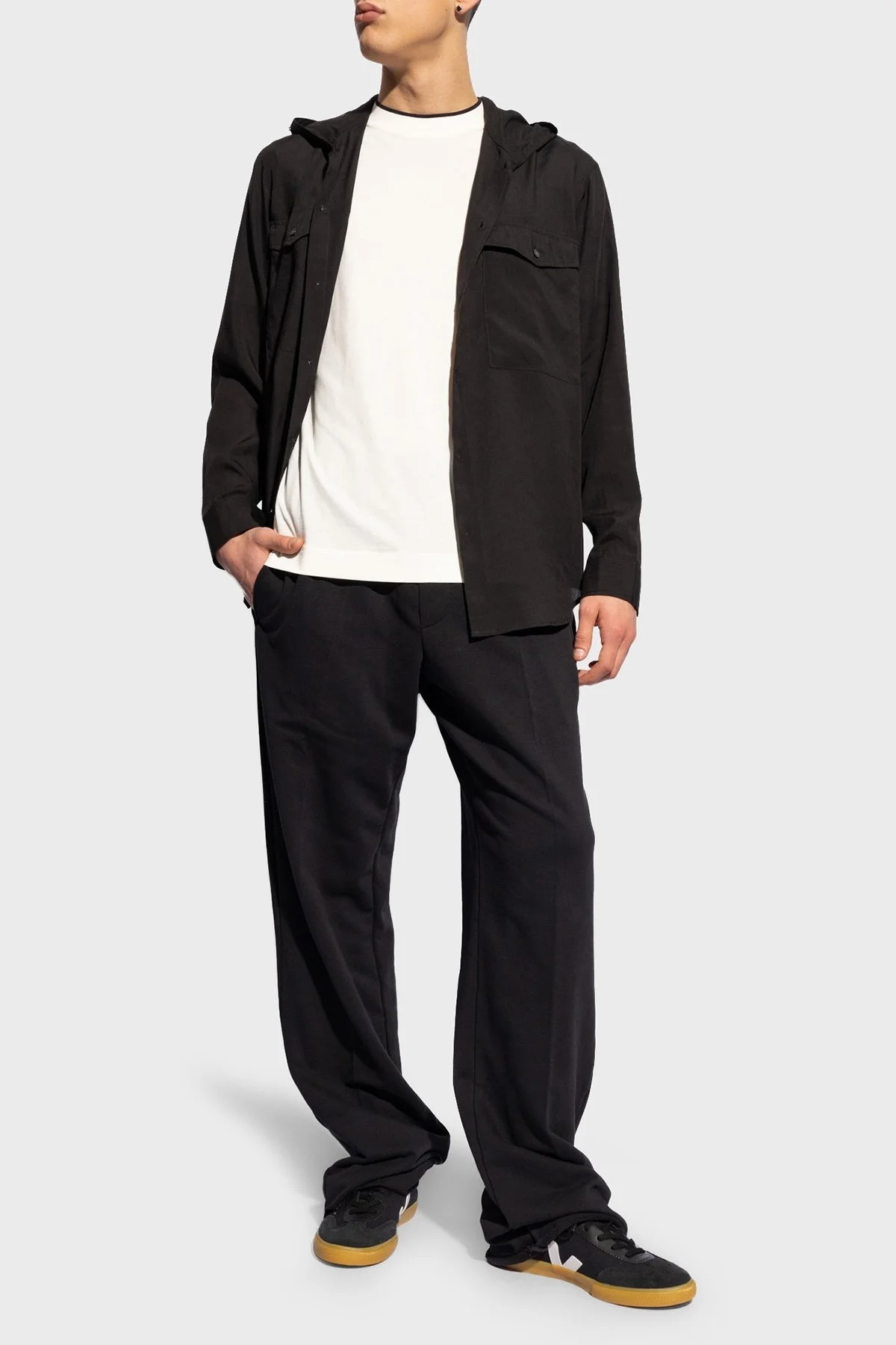 Emporio Armani Pamuklu Regular Fit Erkek T Shirt 3D1T73 1JPZZ 01B4 EKRU - 3