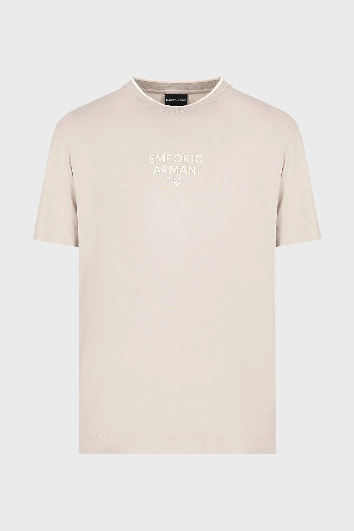 Emporio Armani Pamuklu Regular Fit Erkek T Shirt 3D1T73 1JPZZ 06H6 BEJ - 8