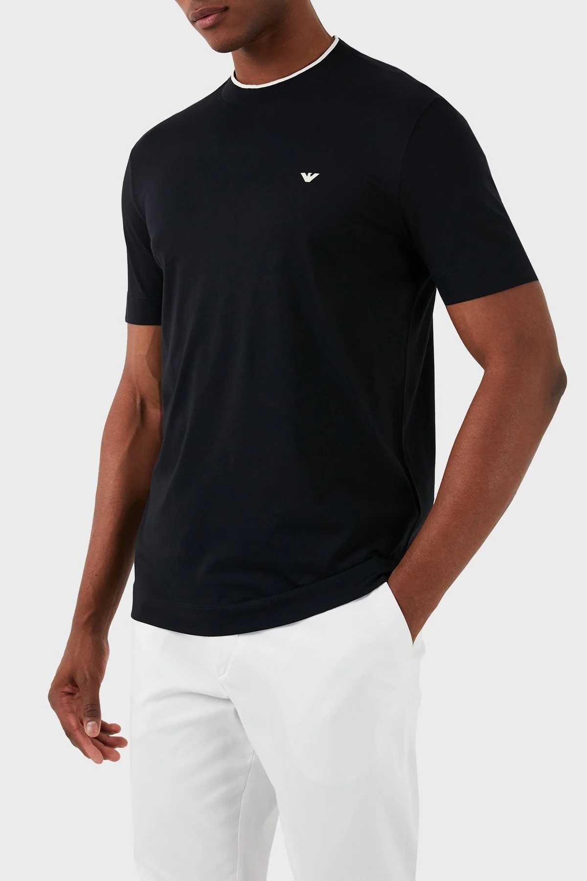 Emporio Armani Pamuklu Regular Fit Erkek T Shirt 3D1T73 1JPZZ 09R5 LACİVERT - 4