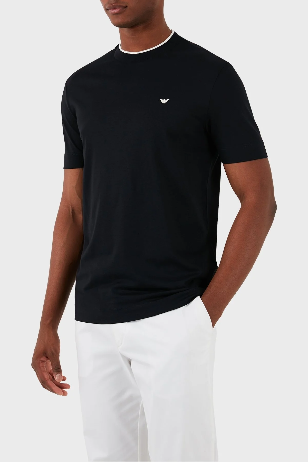 Emporio Armani Pamuklu Regular Fit Erkek T Shirt 3D1T73 1JPZZ 09R5 LACİVERT - 5