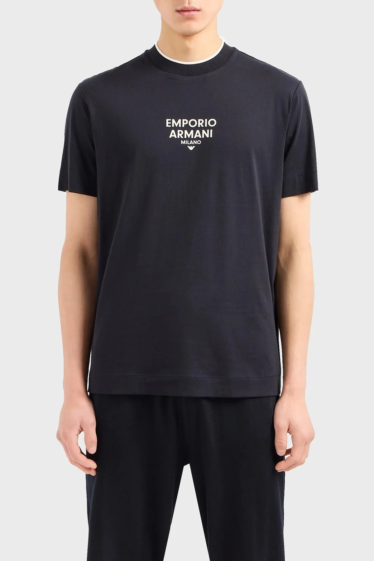 Emporio Armani Pamuklu Regular Fit Erkek T Shirt 3D1T73 1JPZZ 09R6 LACİVERT - 6