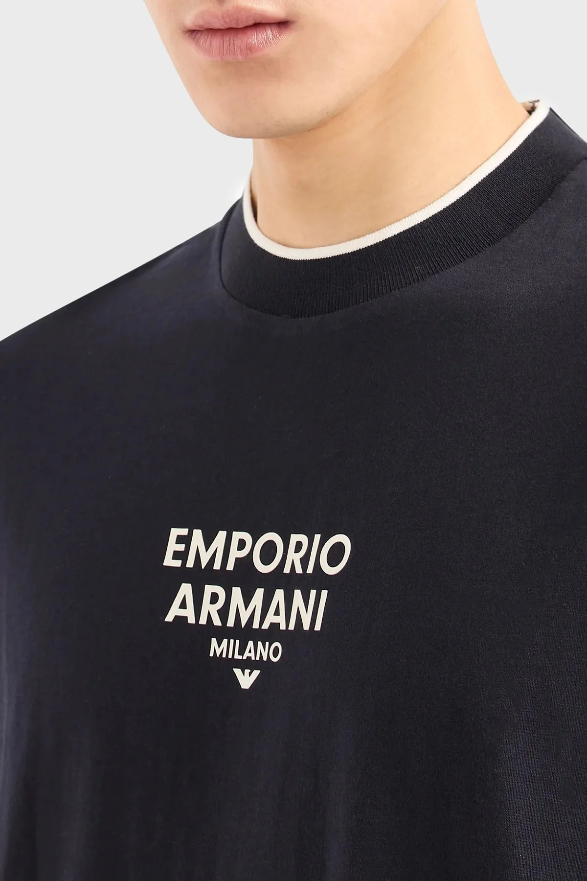 Emporio Armani Pamuklu Regular Fit Erkek T Shirt 3D1T73 1JPZZ 09R6 LACİVERT - 9