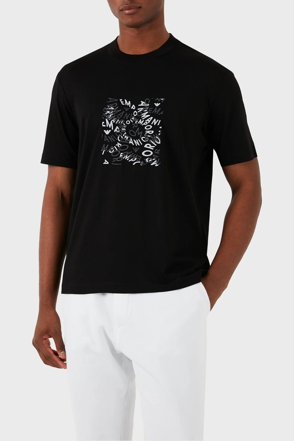 Emporio Armani Pamuklu Regular Fit Erkek T Shirt 3D1TG3 1JPZZ 0056 SİYAH - 1