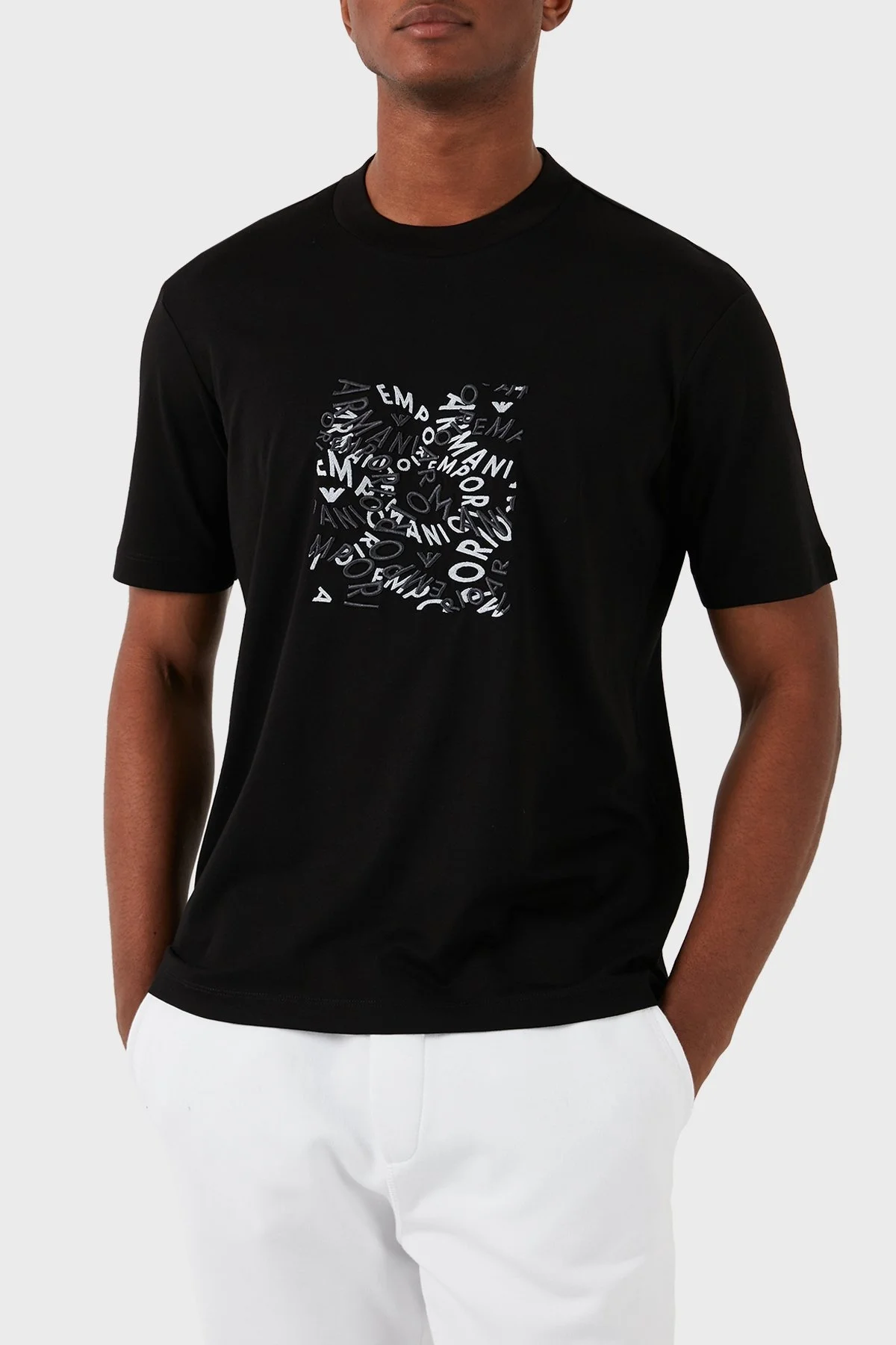 Emporio Armani Pamuklu Regular Fit Erkek T Shirt 3D1TG3 1JPZZ 0056 SİYAH - 5