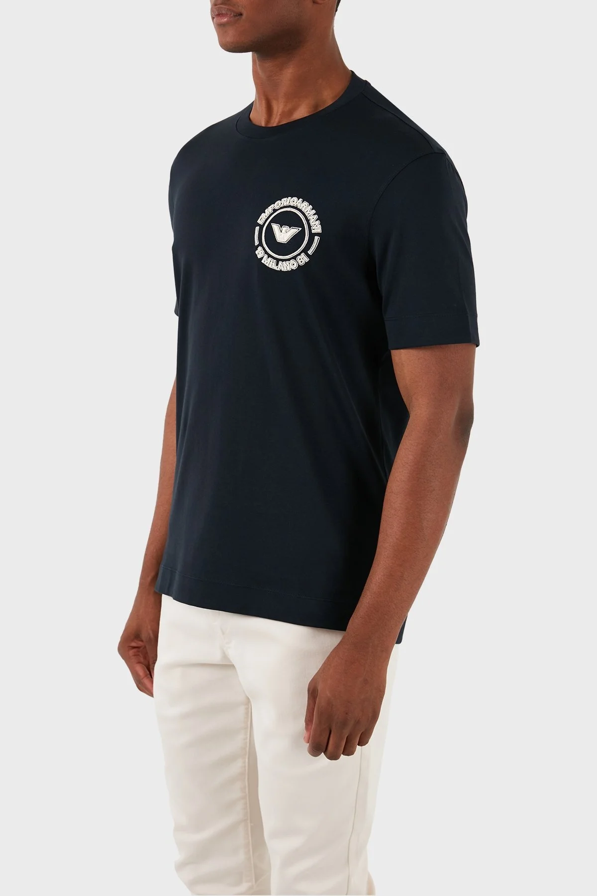 Emporio Armani Pamuklu Regular Fit Erkek T Shirt 3D1TG8 1JOCZ 09Q6 LACİVERT - 2