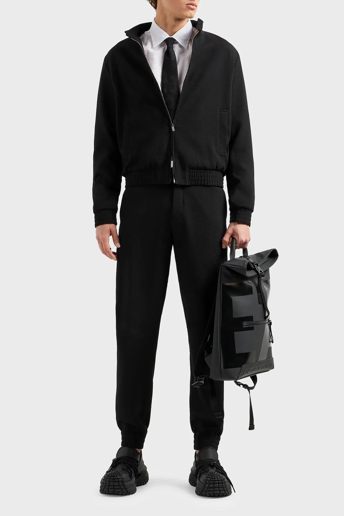 Emporio Armani Pamuklu Regular Fit Gofre Erkek Gömlek E31SM0 F1336 100 BEYAZ - 7