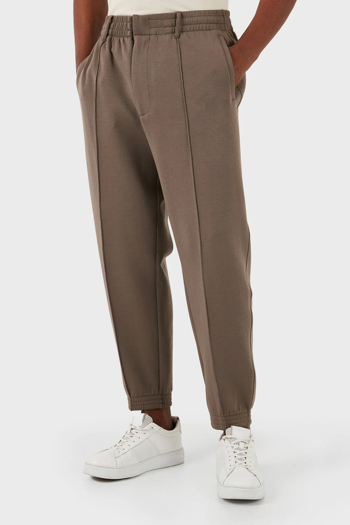 Emporio Armani Pamuklu Regular Fit Jogger Erkek Pantolon 3D1P75 1JHSZ 0440 VİZON - 3