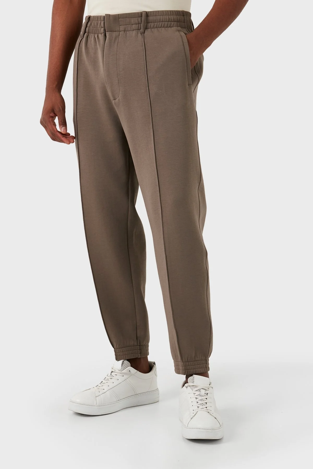 Emporio Armani Pamuklu Regular Fit Jogger Erkek Pantolon 3D1P75 1JHSZ 0440 VİZON - 5