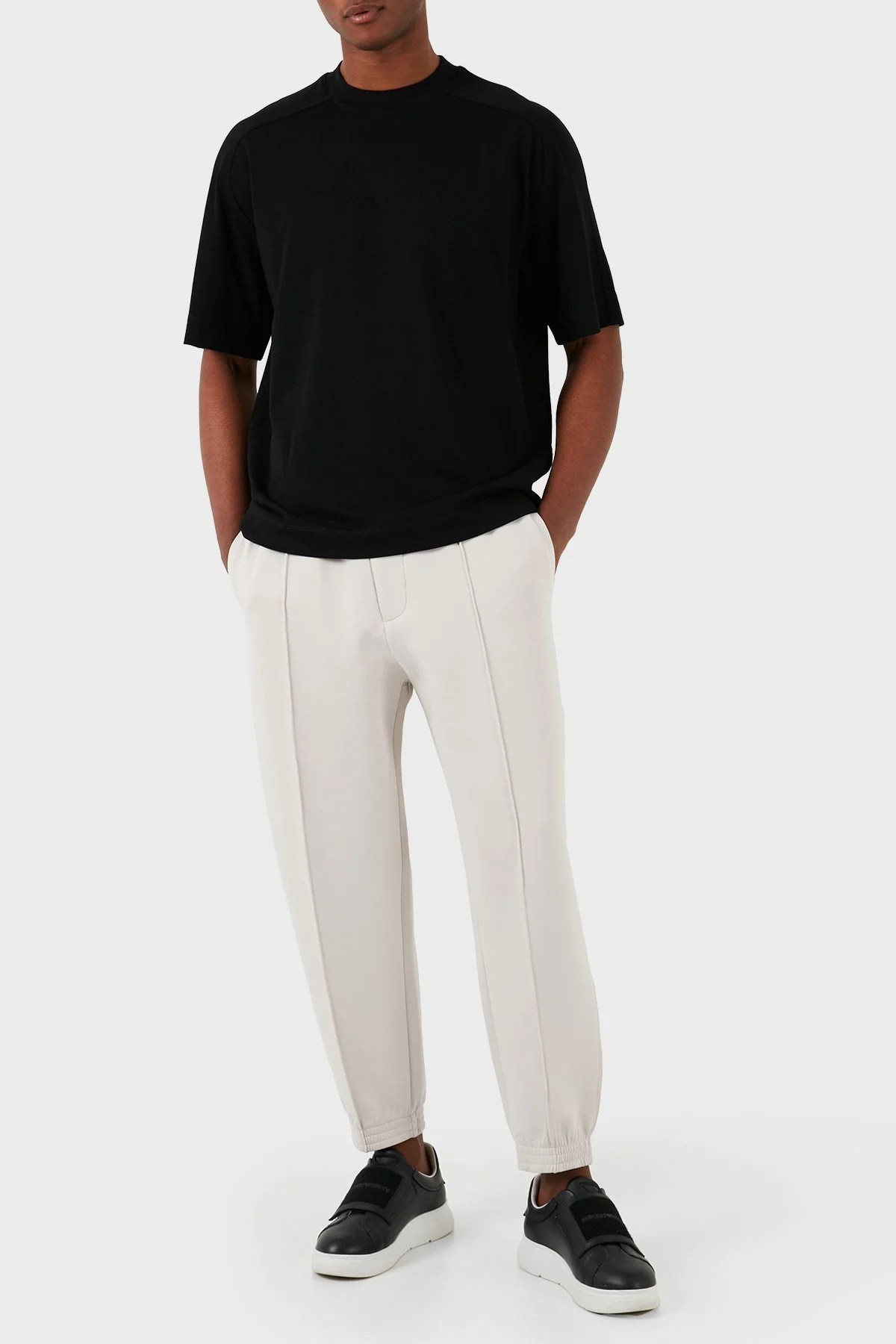 Emporio Armani Pamuklu Regular Fit Jogger Erkek Pantolon 3D1P75 1JHSZ 0646 GRİ - 1