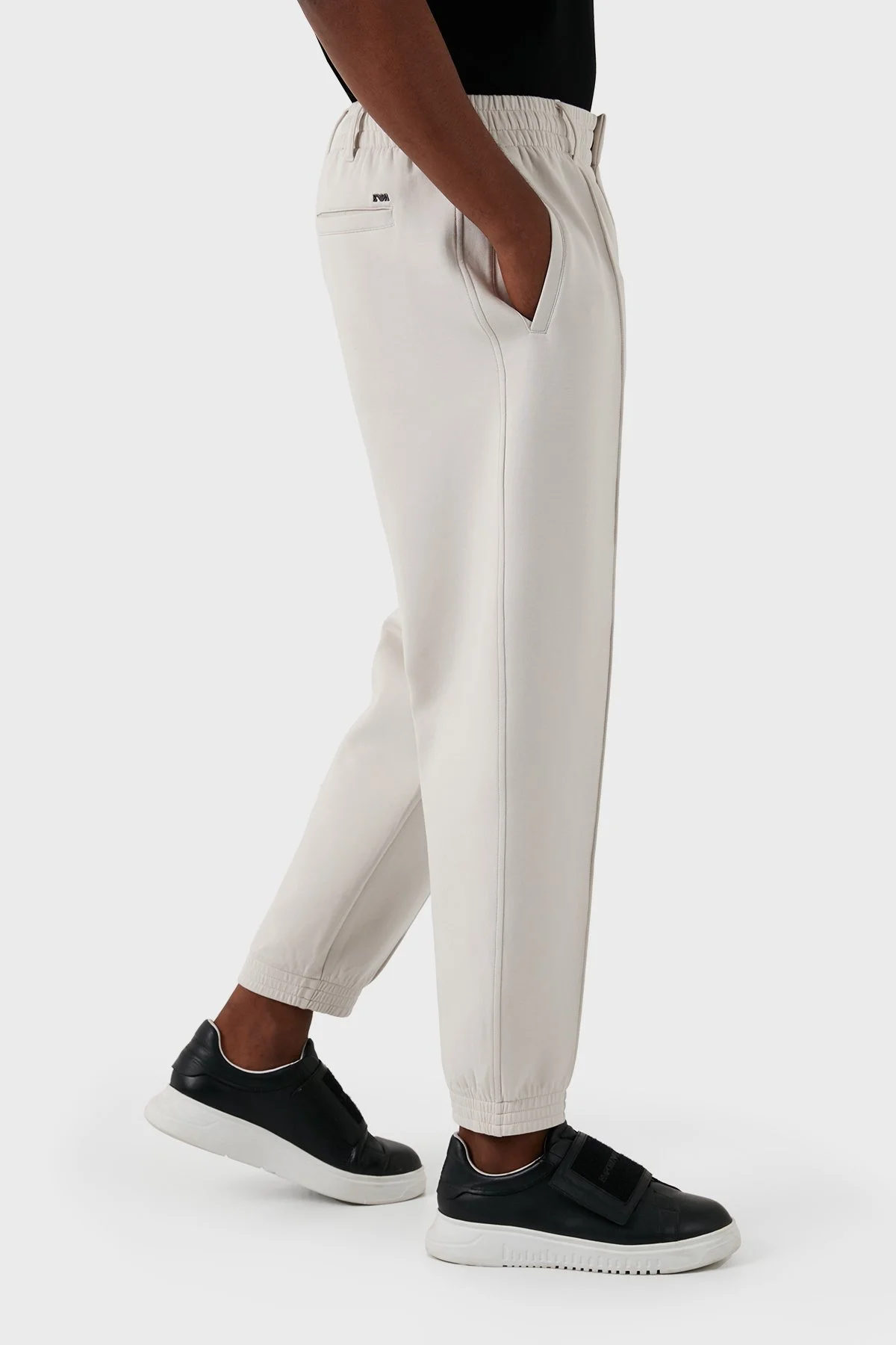Emporio Armani Pamuklu Regular Fit Jogger Erkek Pantolon 3D1P75 1JHSZ 0646 GRİ - 5