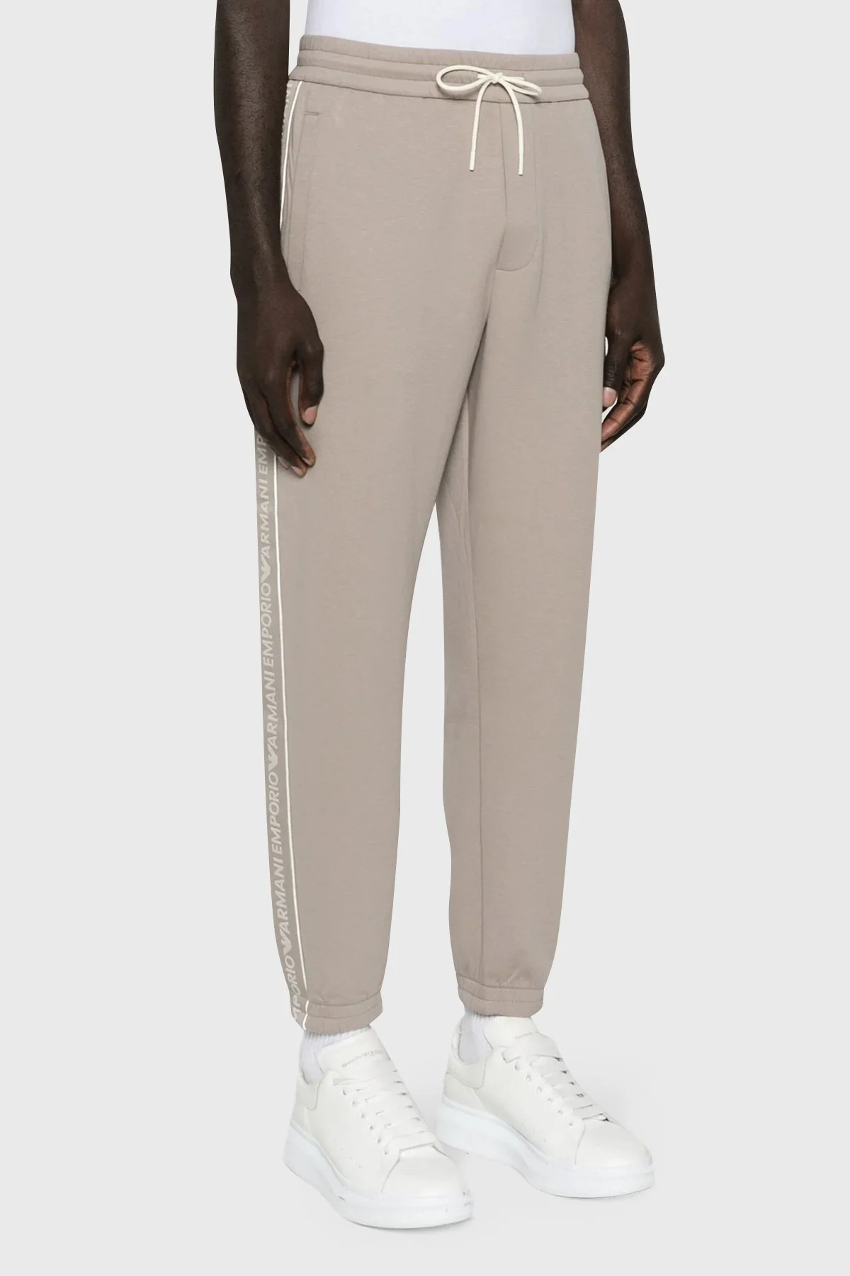 Emporio Armani Pamuklu Regular Fit Jogger Spor Erkek Pantolon 3D1P68 1JHSZ 0650 BEJ - 2