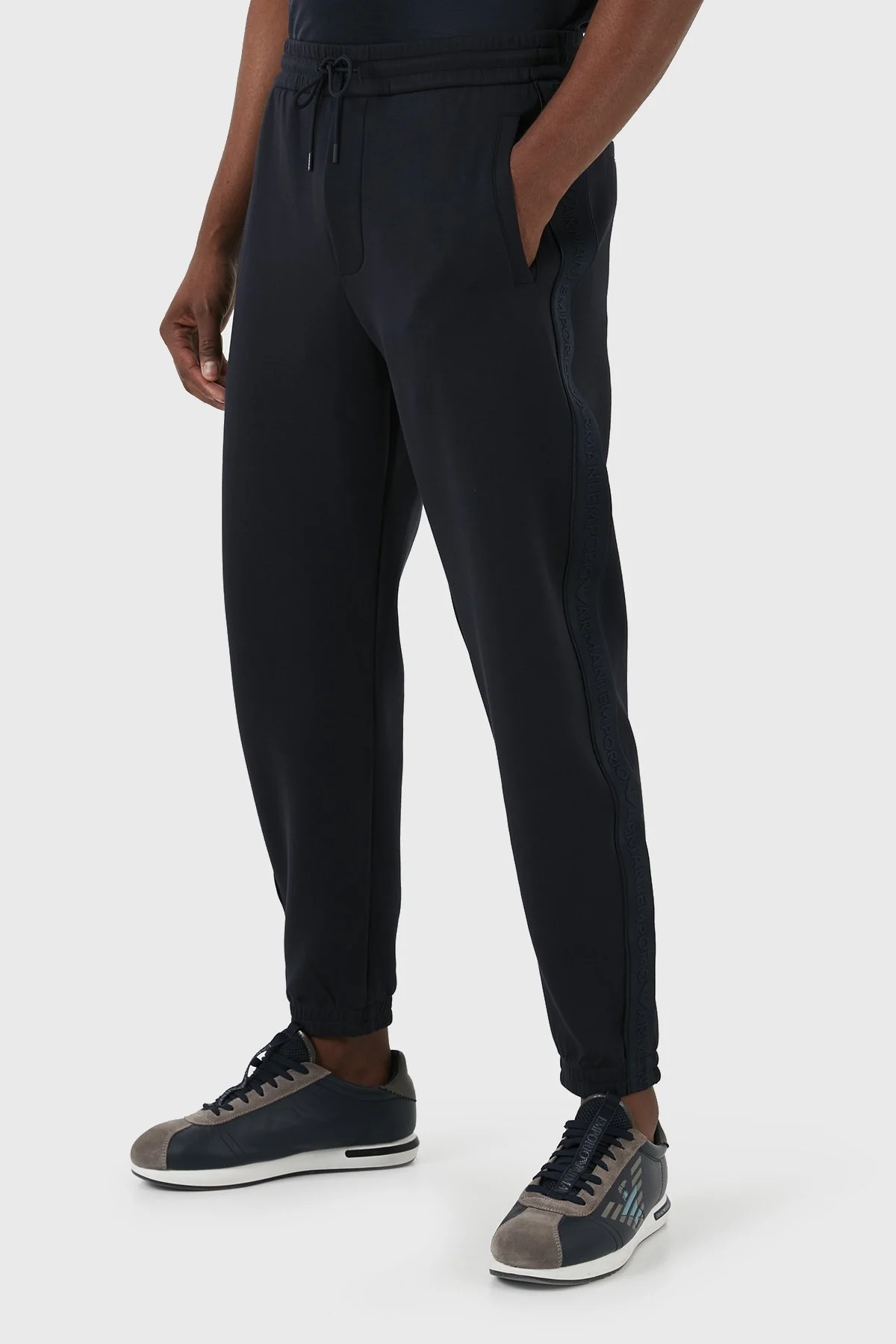 Emporio Armani Pamuklu Regular Fit Jogger Spor Erkek Pantolon 3D1P68 1JHSZ 0920 LACİVERT - 3
