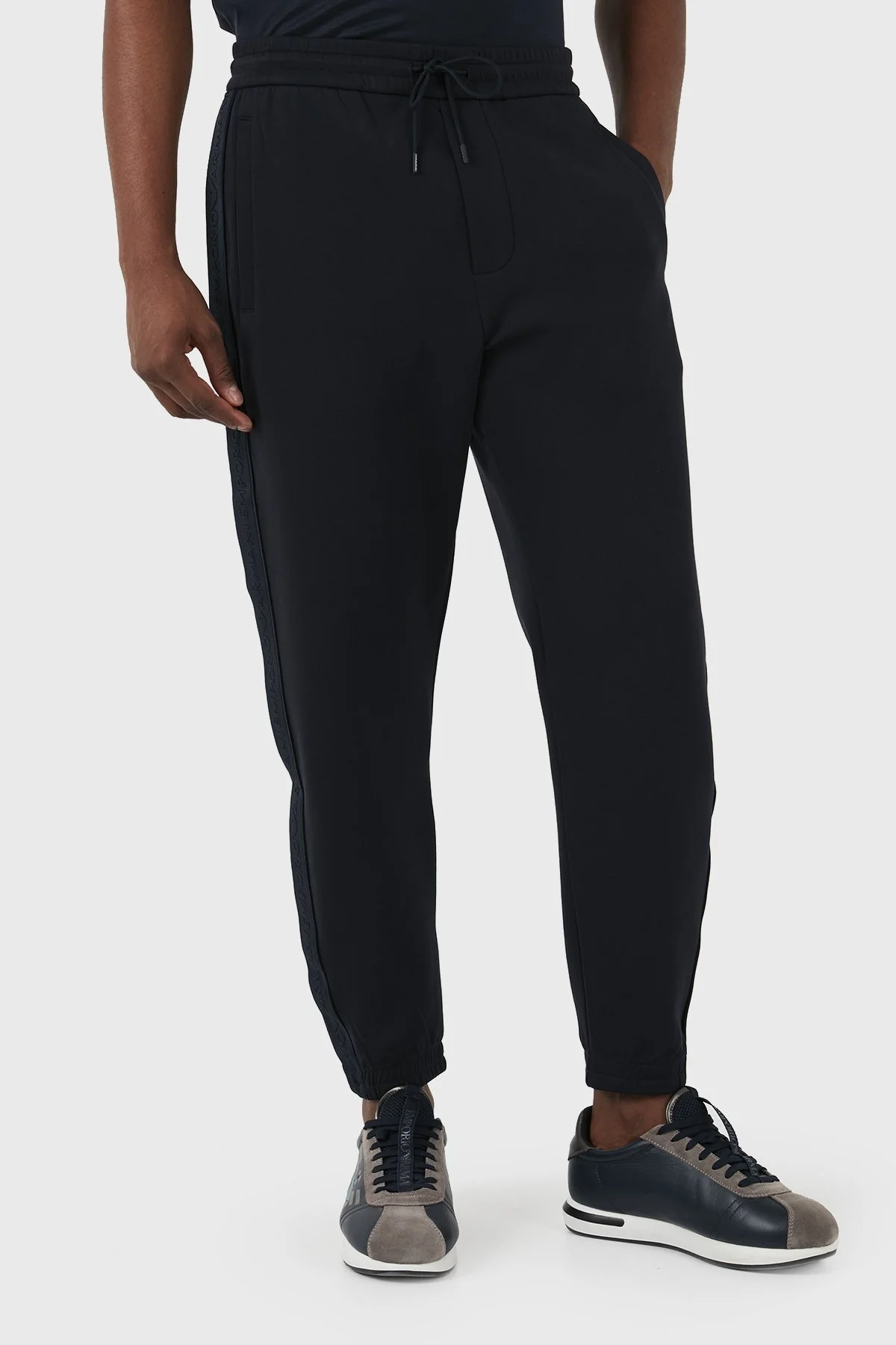 Emporio Armani Pamuklu Regular Fit Jogger Spor Erkek Pantolon 3D1P68 1JHSZ 0920 LACİVERT - 4