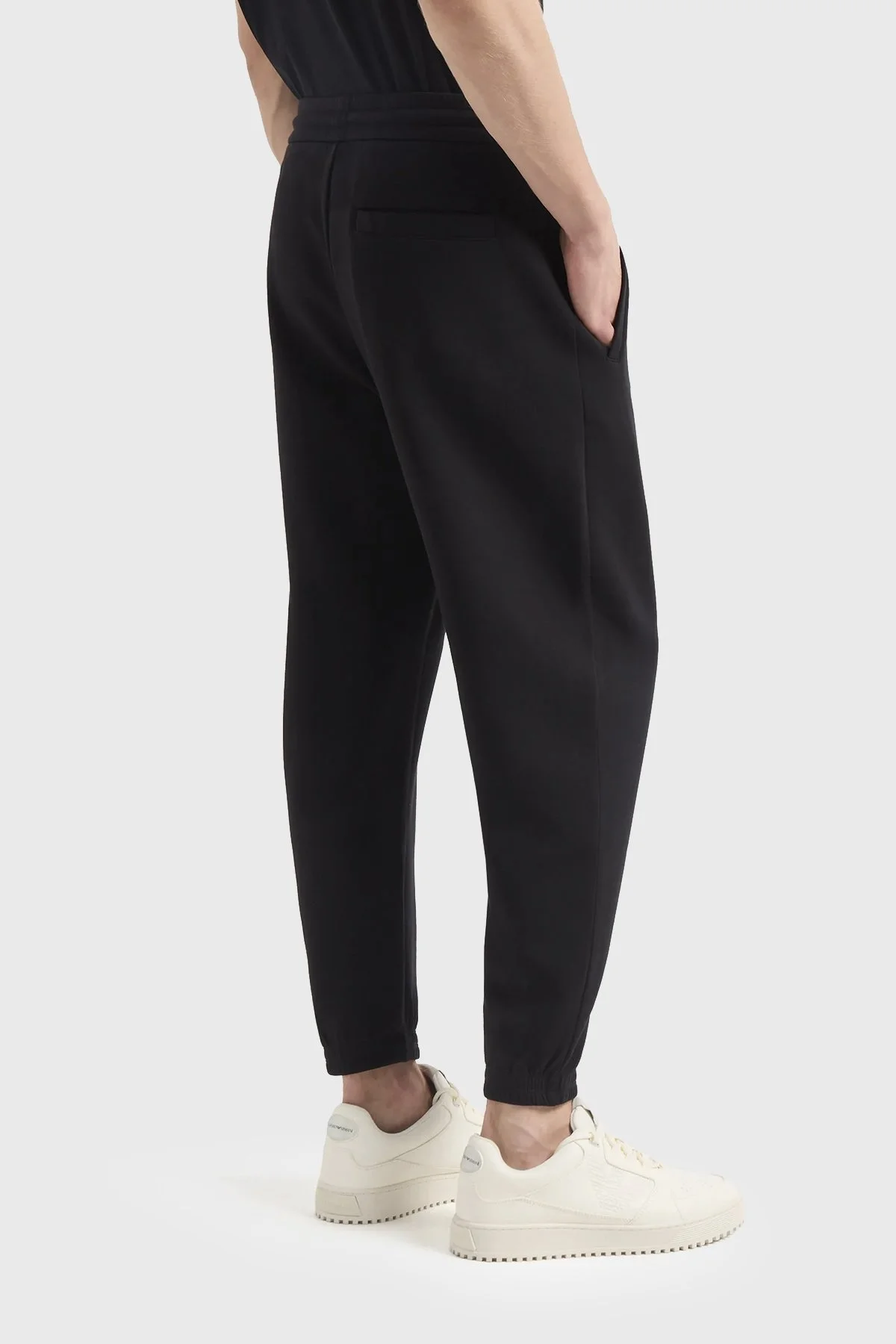 Emporio Armani Pamuklu Regular Fit Jogger Spor Erkek Pantolon 3D1PD0 1JHSZ 0999 SİYAH - 3