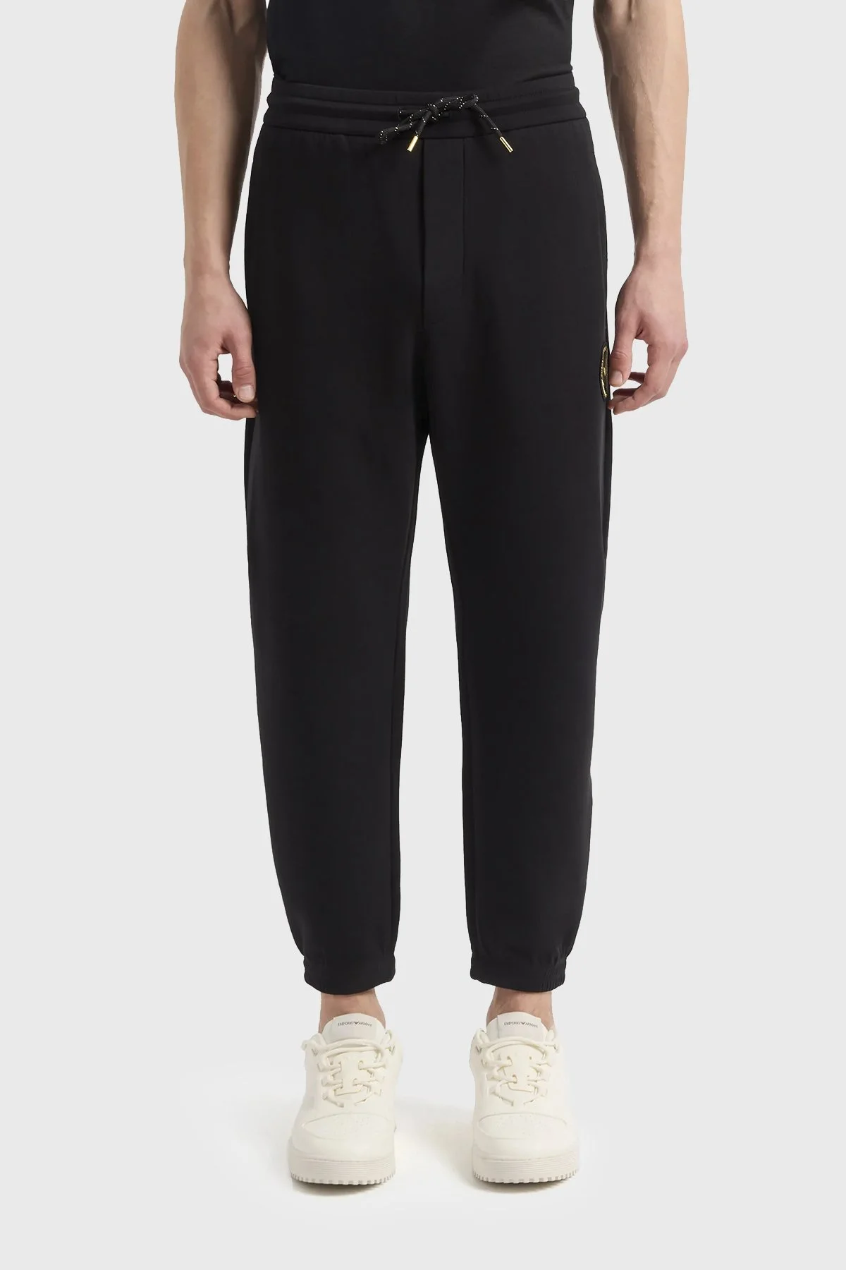 Emporio Armani Pamuklu Regular Fit Jogger Spor Erkek Pantolon 3D1PD0 1JHSZ 0999 SİYAH - 2