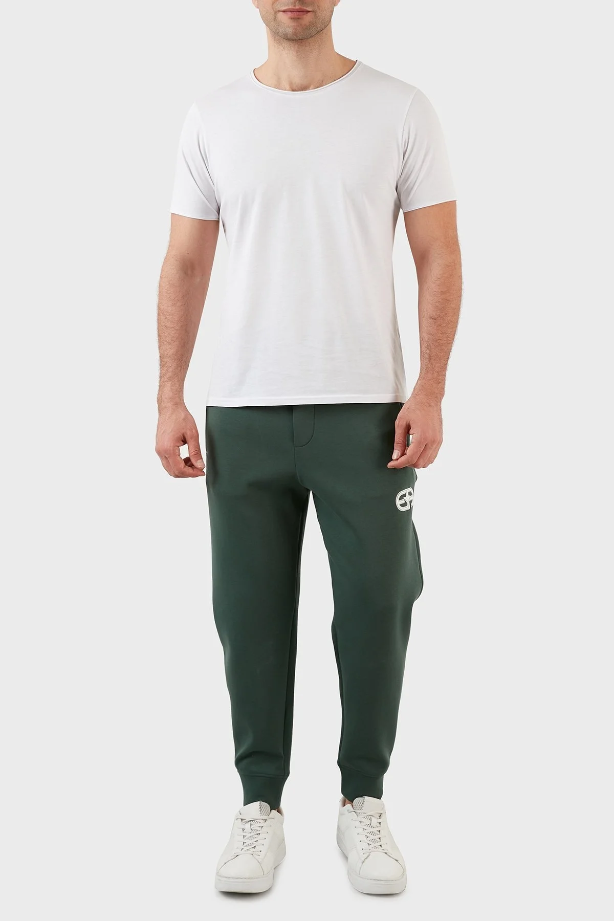 Emporio Armani Pamuklu Regular Fit Jogger Spor Erkek Pantolon 3L1PFV 1JHSZ 0572 KOYU YEŞİL - 2