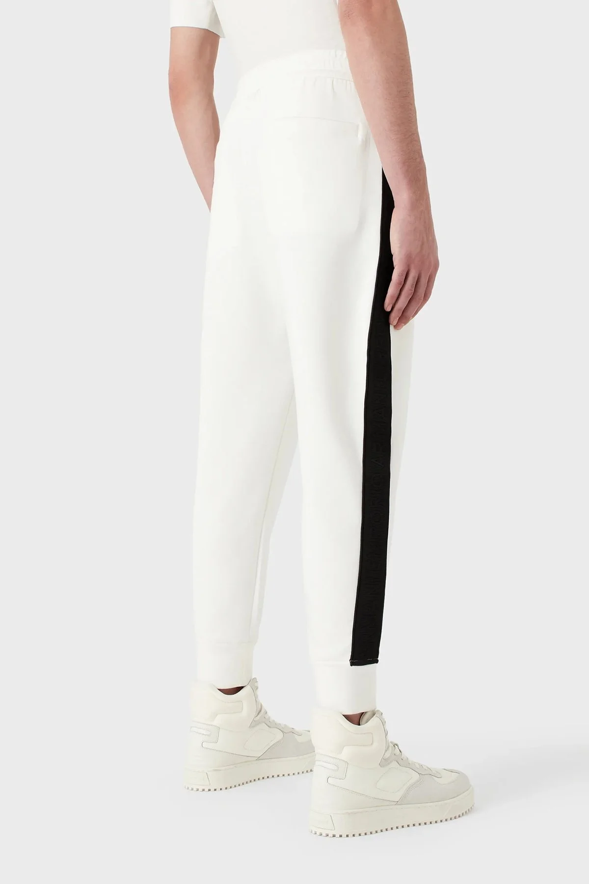 Emporio Armani Pamuklu Regular Fit Jogger Spor Erkek Pantolon 3R1PCG 1JHSZ 0101 BEYAZ - 7