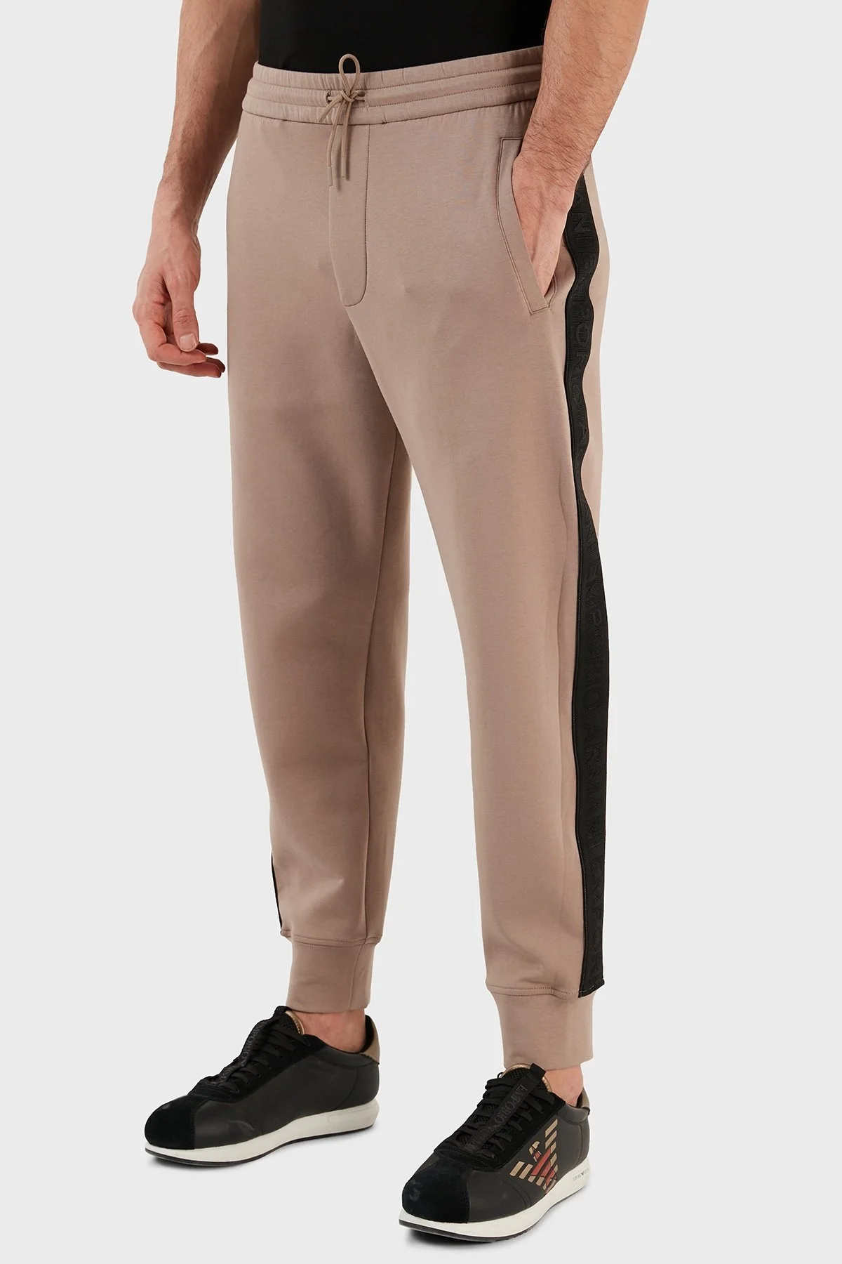 Emporio Armani Pamuklu Regular Fit Jogger Spor Erkek Pantolon 3R1PCG 1JHSZ 0144 TOPRAK - 8