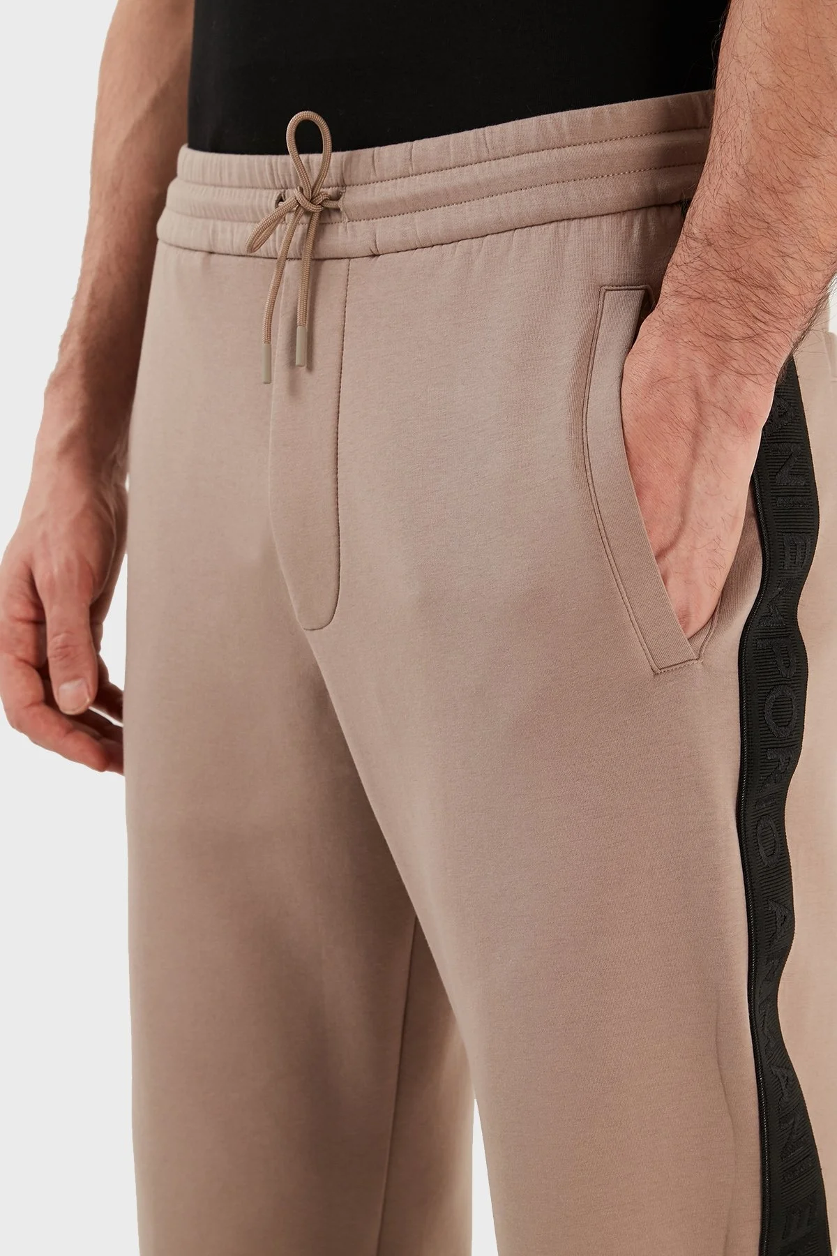 Emporio Armani Pamuklu Regular Fit Jogger Spor Erkek Pantolon 3R1PCG 1JHSZ 0144 TOPRAK - 10