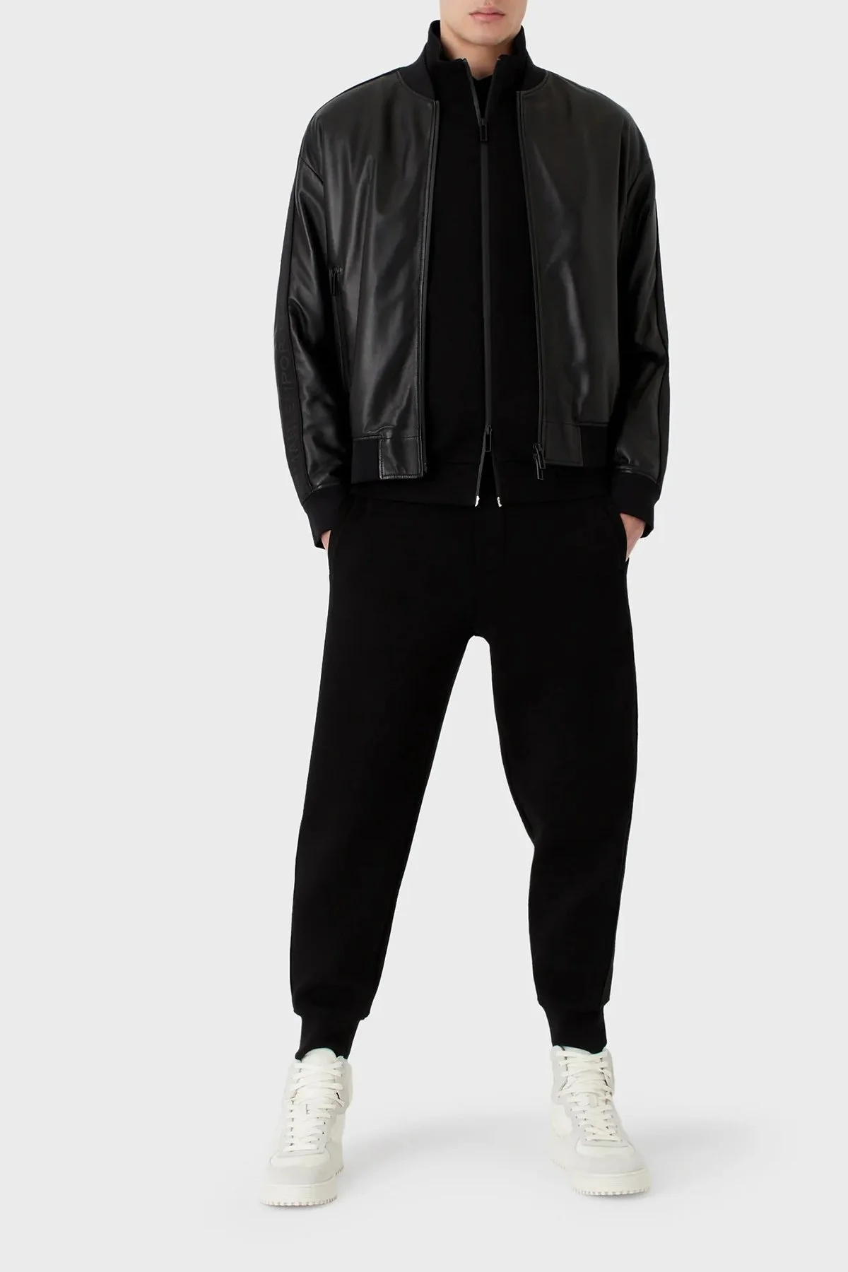 Emporio Armani Pamuklu Regular Fit Jogger Spor Erkek Pantolon 3R1PCG 1JHSZ 0999 SİYAH - 3