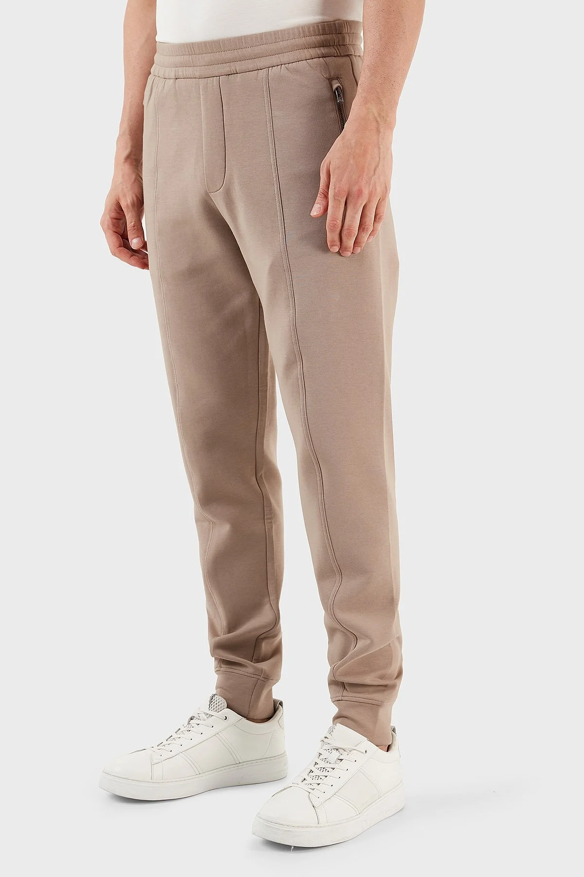 Emporio Armani Pamuklu Regular Fit Jogger Spor Erkek Pantolon 3R1PZ8 1JHSZ 0144 TOPRAK - 3