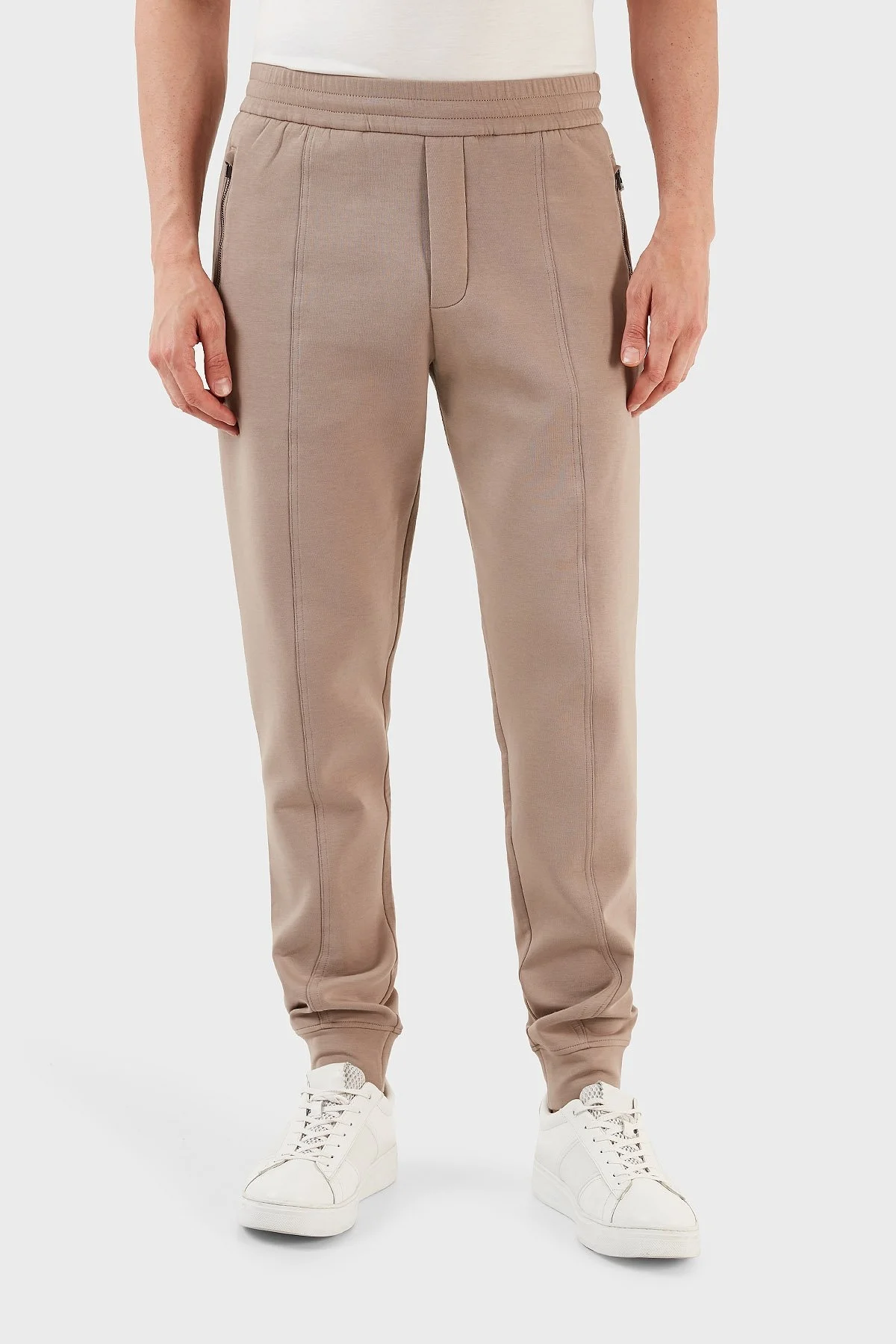 Emporio Armani Pamuklu Regular Fit Jogger Spor Erkek Pantolon 3R1PZ8 1JHSZ 0144 TOPRAK - 4