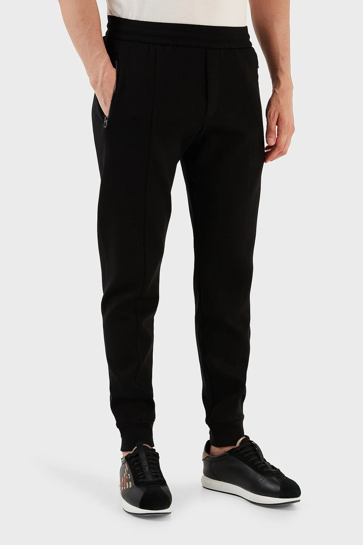 Emporio Armani Pamuklu Regular Fit Jogger Spor Erkek Pantolon 3R1PZ8 1JHSZ 0999 SİYAH - 8