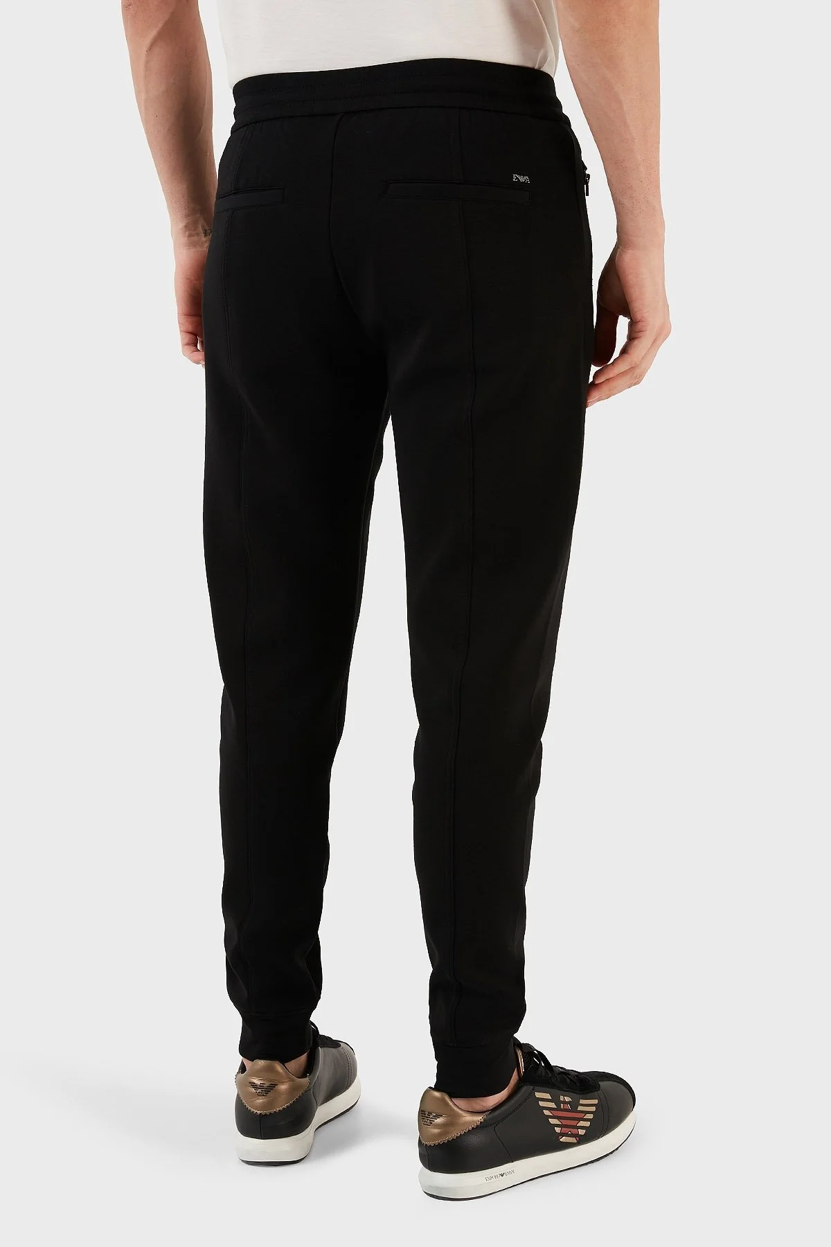 Emporio Armani Pamuklu Regular Fit Jogger Spor Erkek Pantolon 3R1PZ8 1JHSZ 0999 SİYAH - 12