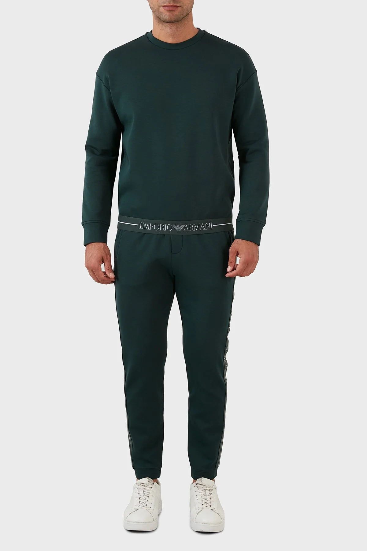 Emporio Armani Pamuklu Regular Fit Jogger Spor Erkek Pantolon 6L1P96 1JHSZ 0586 HAKİ - 1