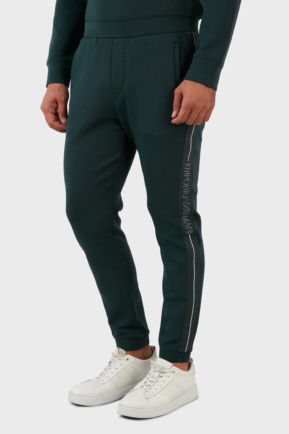 Emporio Armani Pamuklu Regular Fit Jogger Spor Erkek Pantolon 6L1P96 1JHSZ 0586 HAKİ - 3