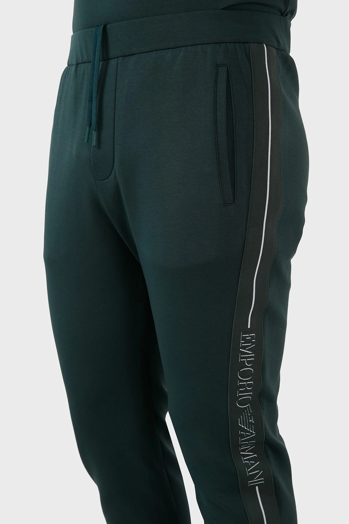 Emporio Armani Pamuklu Regular Fit Jogger Spor Erkek Pantolon 6L1P96 1JHSZ 0586 HAKİ - 5