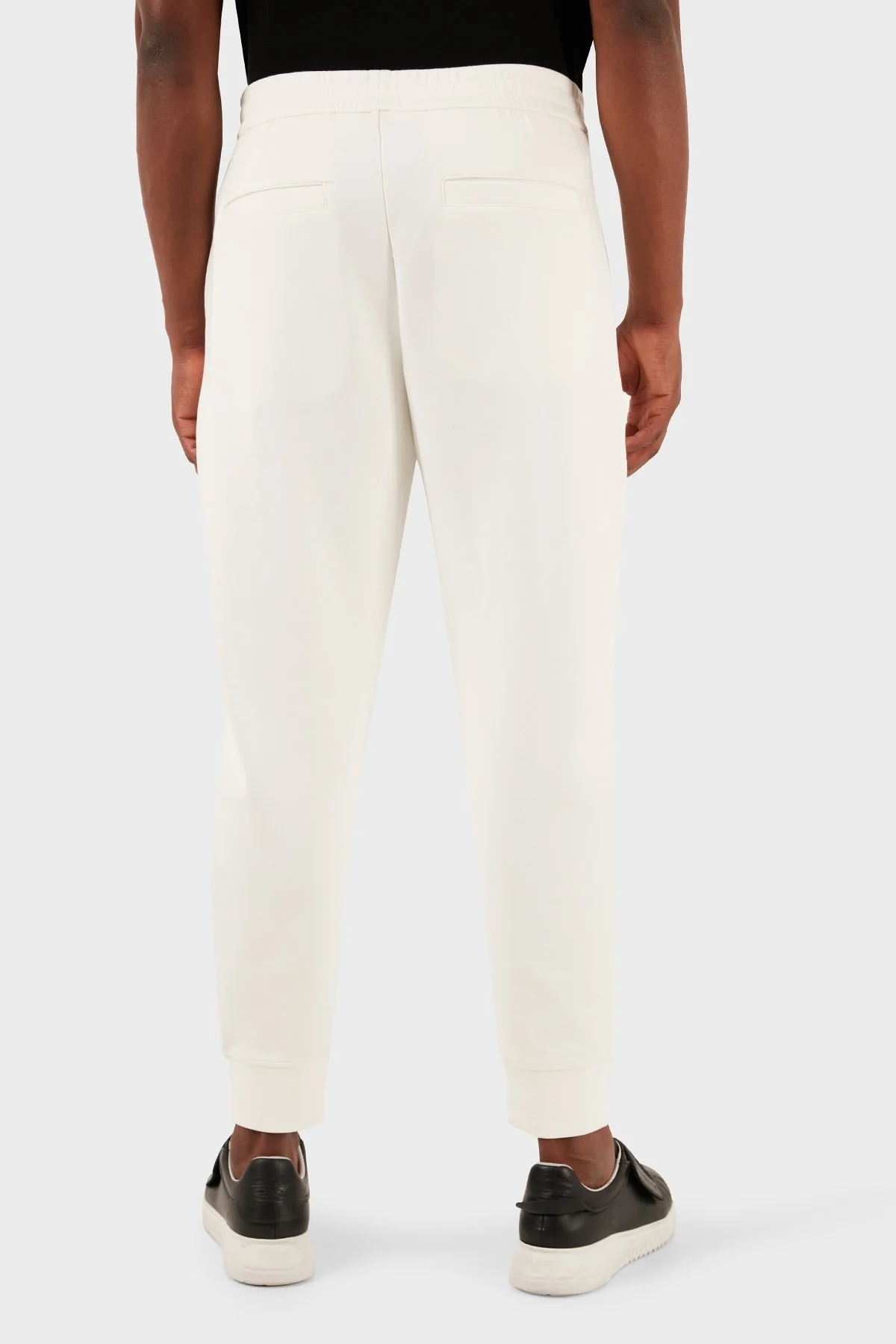 Emporio Armani Pamuklu Regular Fit Jogger Spor Erkek Pantolon 8N1PT0 1JHSZ 0101 BEYAZ - 2