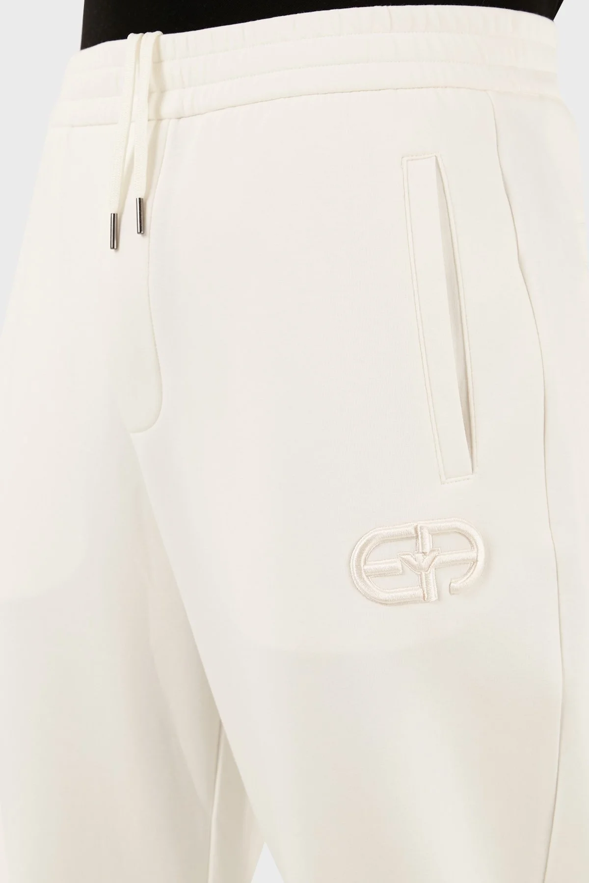 Emporio Armani Pamuklu Regular Fit Jogger Spor Erkek Pantolon 8N1PT0 1JHSZ 0101 BEYAZ - 5