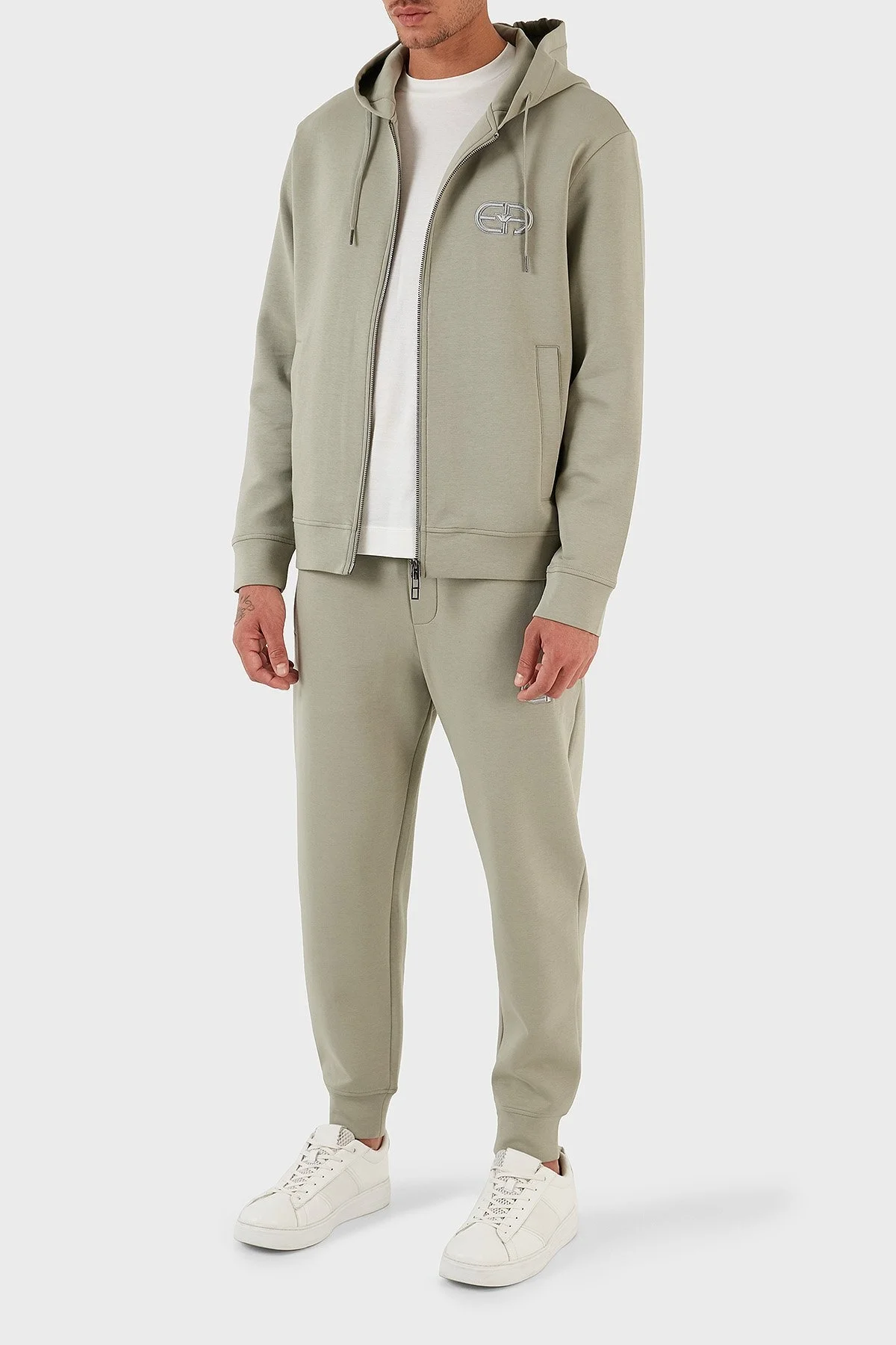 Emporio Armani Pamuklu Regular Fit Jogger Spor Erkek Pantolon 8N1PT0 1JHSZ 0606 HAKİ - 2