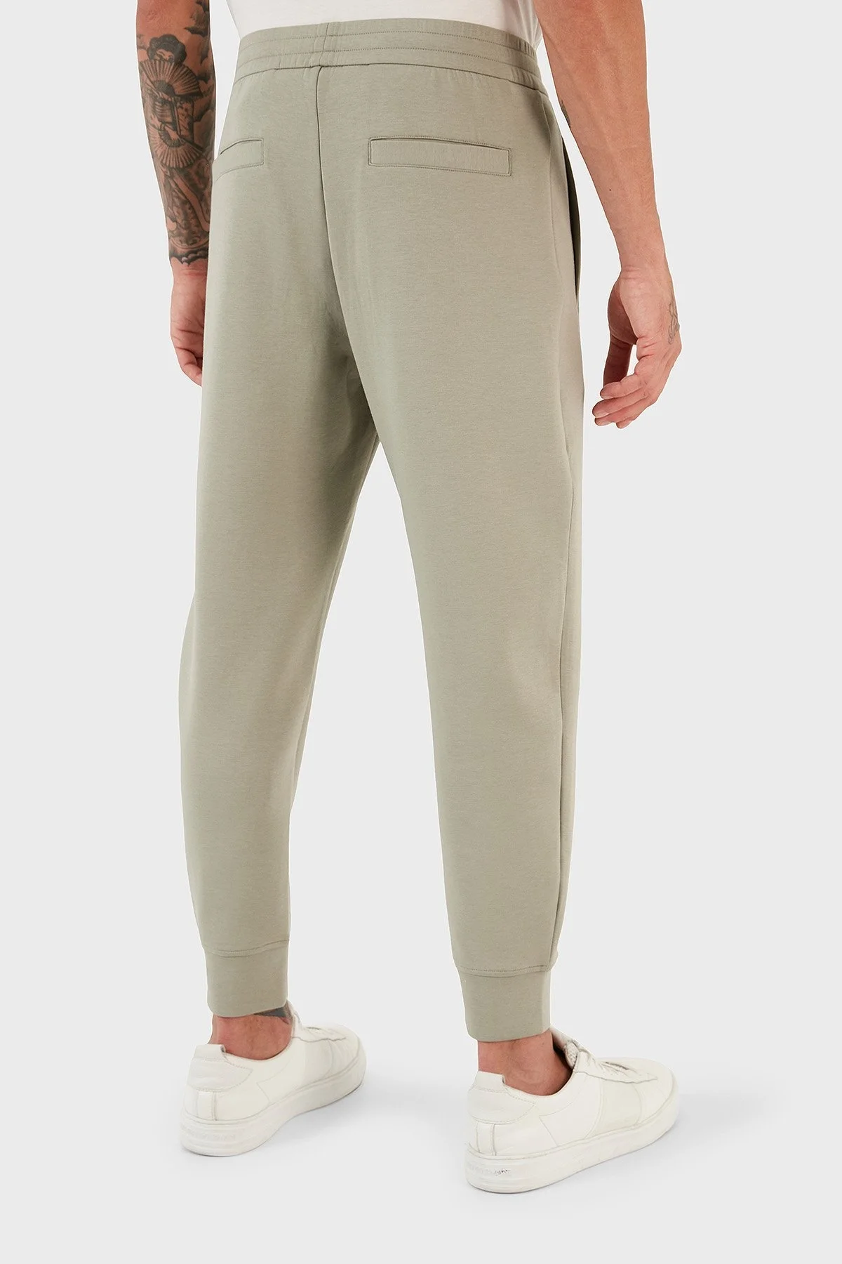 Emporio Armani Pamuklu Regular Fit Jogger Spor Erkek Pantolon 8N1PT0 1JHSZ 0606 HAKİ - 3