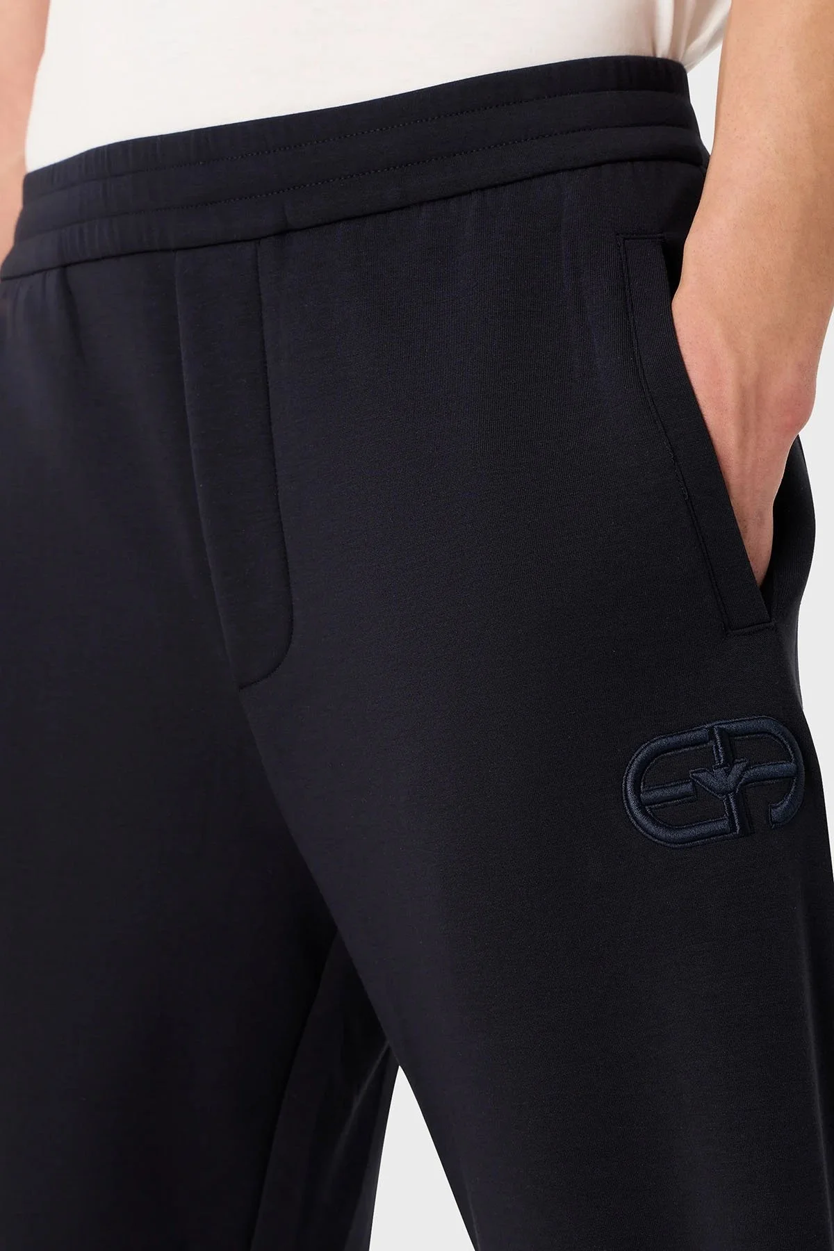 Emporio Armani Pamuklu Regular Fit Jogger Spor Erkek Pantolon 8N1PT0 1JHSZ 0920 LACİVERT - 4