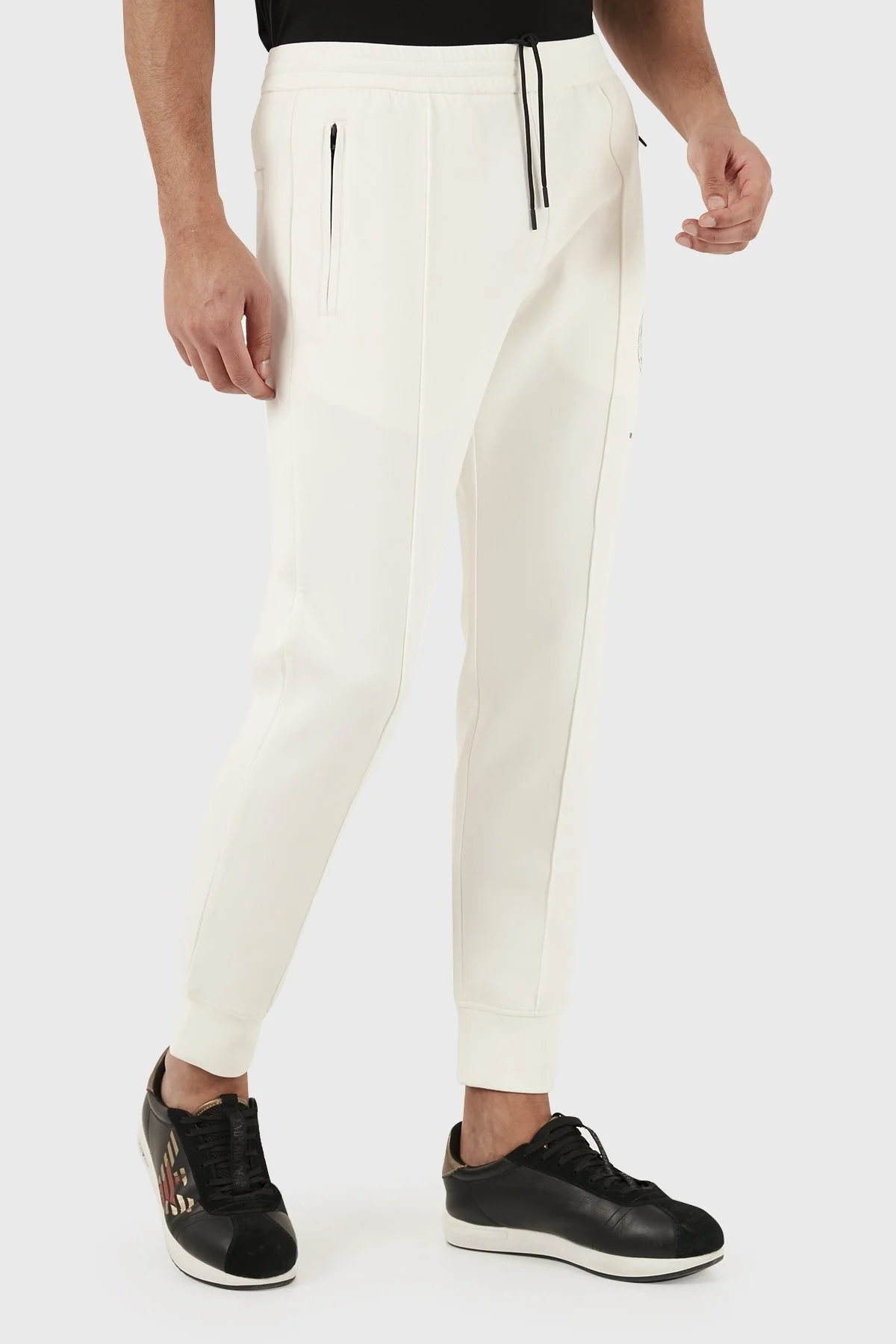 Emporio Armani Pamuklu Regular Fit Jogger Spor Erkek Pantolon EM000012 AF10013 U0003 BEYAZ - 10