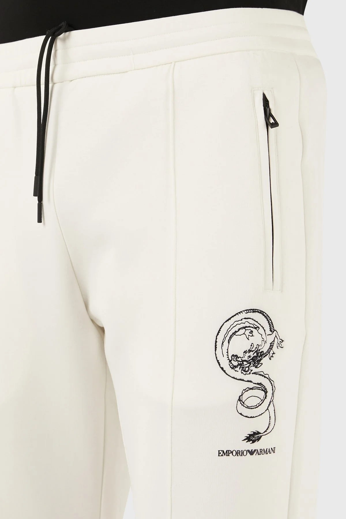 Emporio Armani Pamuklu Regular Fit Jogger Spor Erkek Pantolon EM000012 AF10013 U0003 BEYAZ - 12