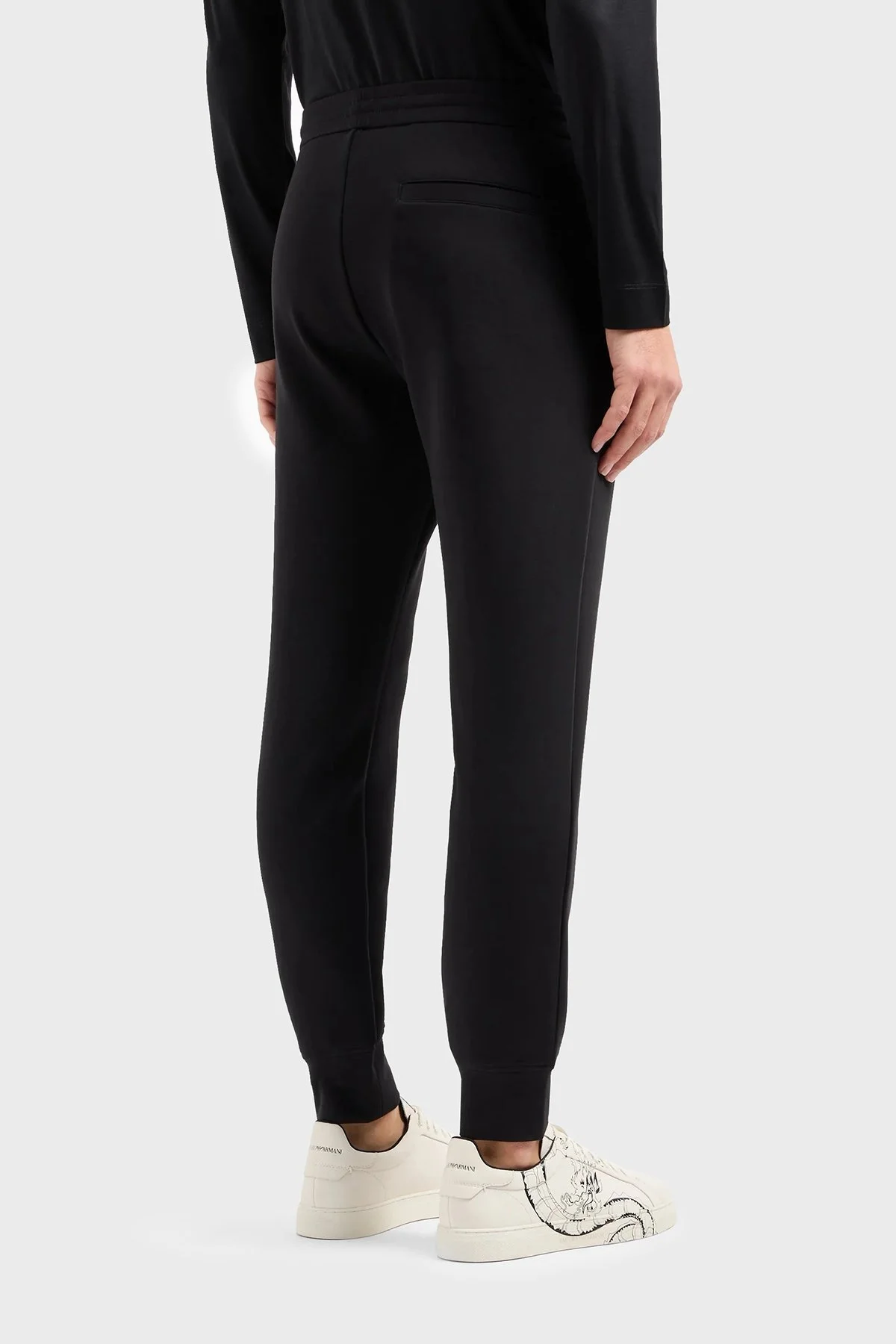 Emporio Armani Pamuklu Regular Fit Jogger Spor Erkek Pantolon EM000012 AF10013 U8133 SİYAH - 2