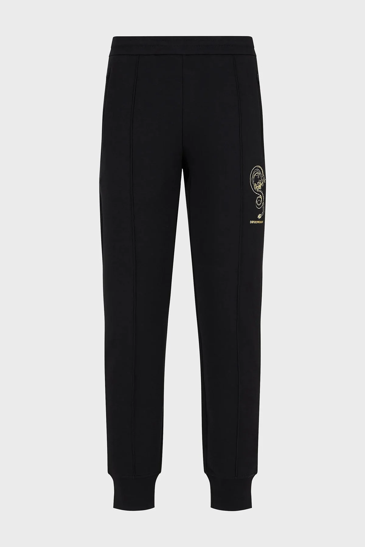 Emporio Armani Pamuklu Regular Fit Jogger Spor Erkek Pantolon EM000012 AF10013 U8133 SİYAH - 5