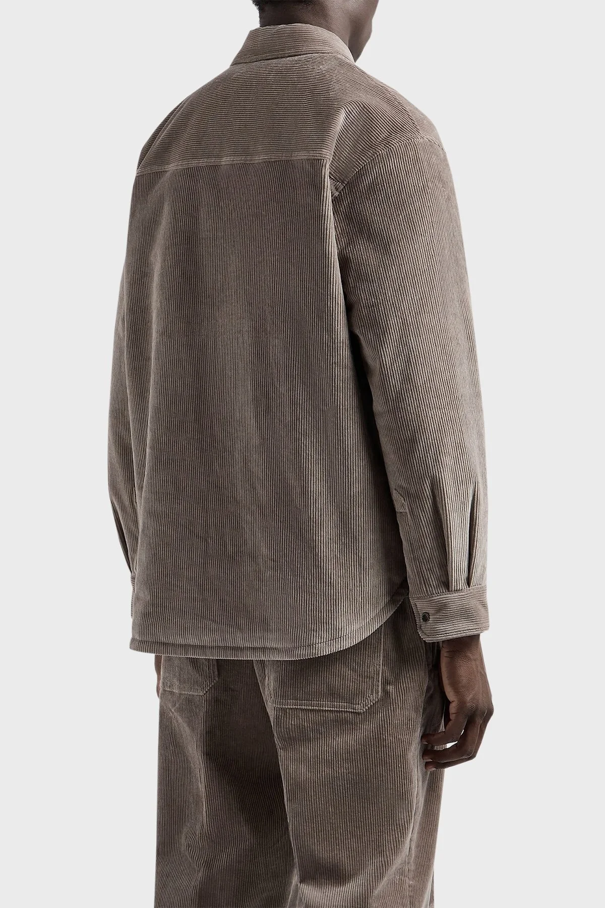 Emporio Armani Pamuklu Regular Fit Kadife Erkek Ceket 6D1CN0 1NUCZ 0144 VİZON - 3