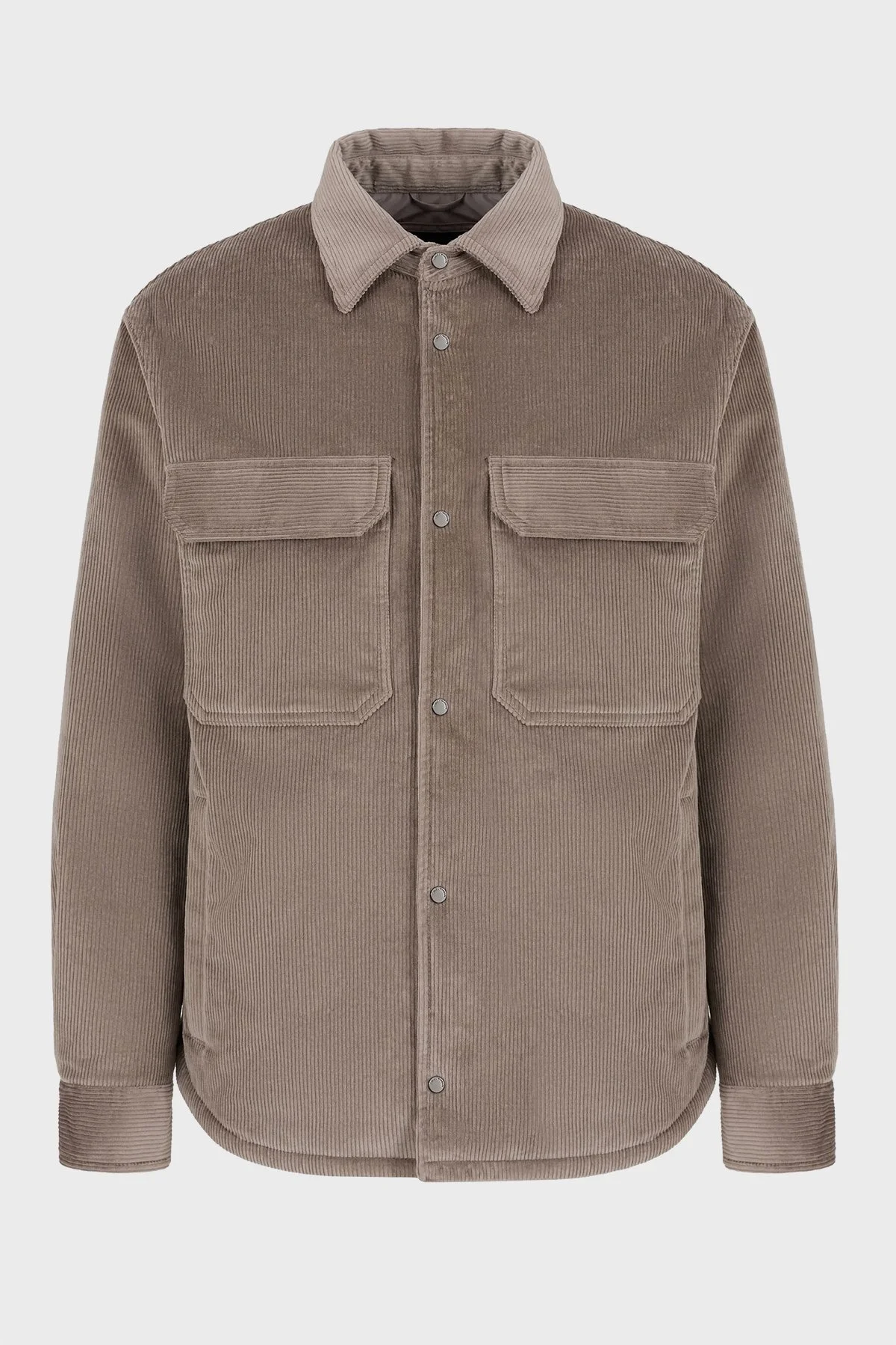 Emporio Armani Pamuklu Regular Fit Kadife Erkek Ceket 6D1CN0 1NUCZ 0144 VİZON - 5